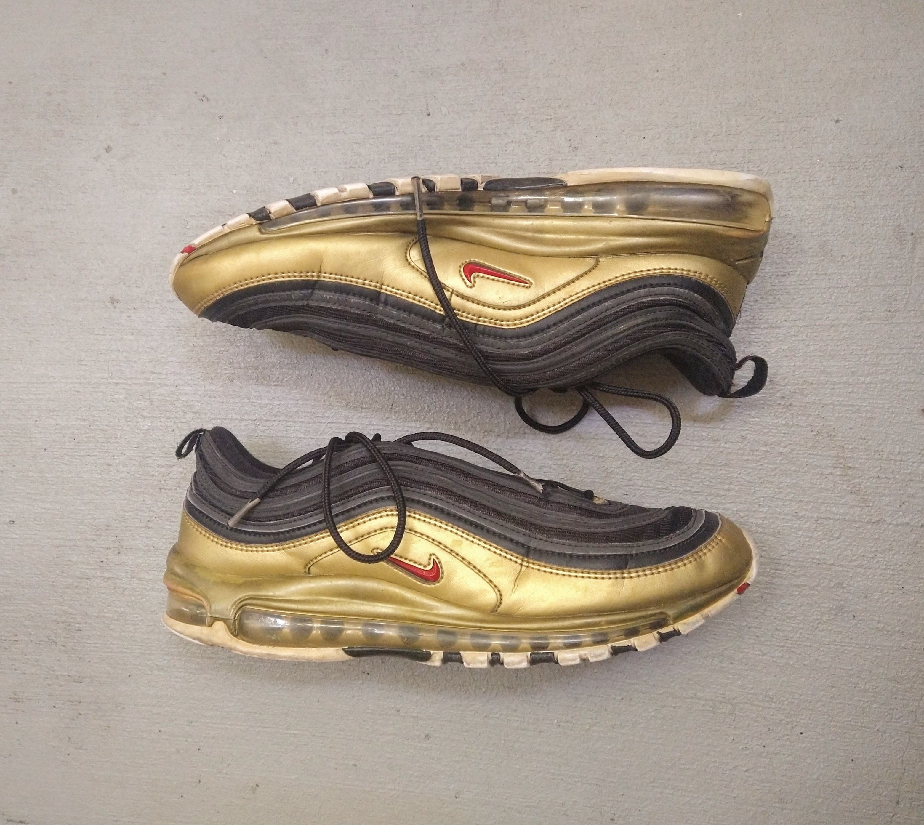 Nike Nike Air Max 97 QS Metallic Gold Size 11.5 AT5458-002 Size US 11.5 / EU 44-45 - 1 Thumbnail