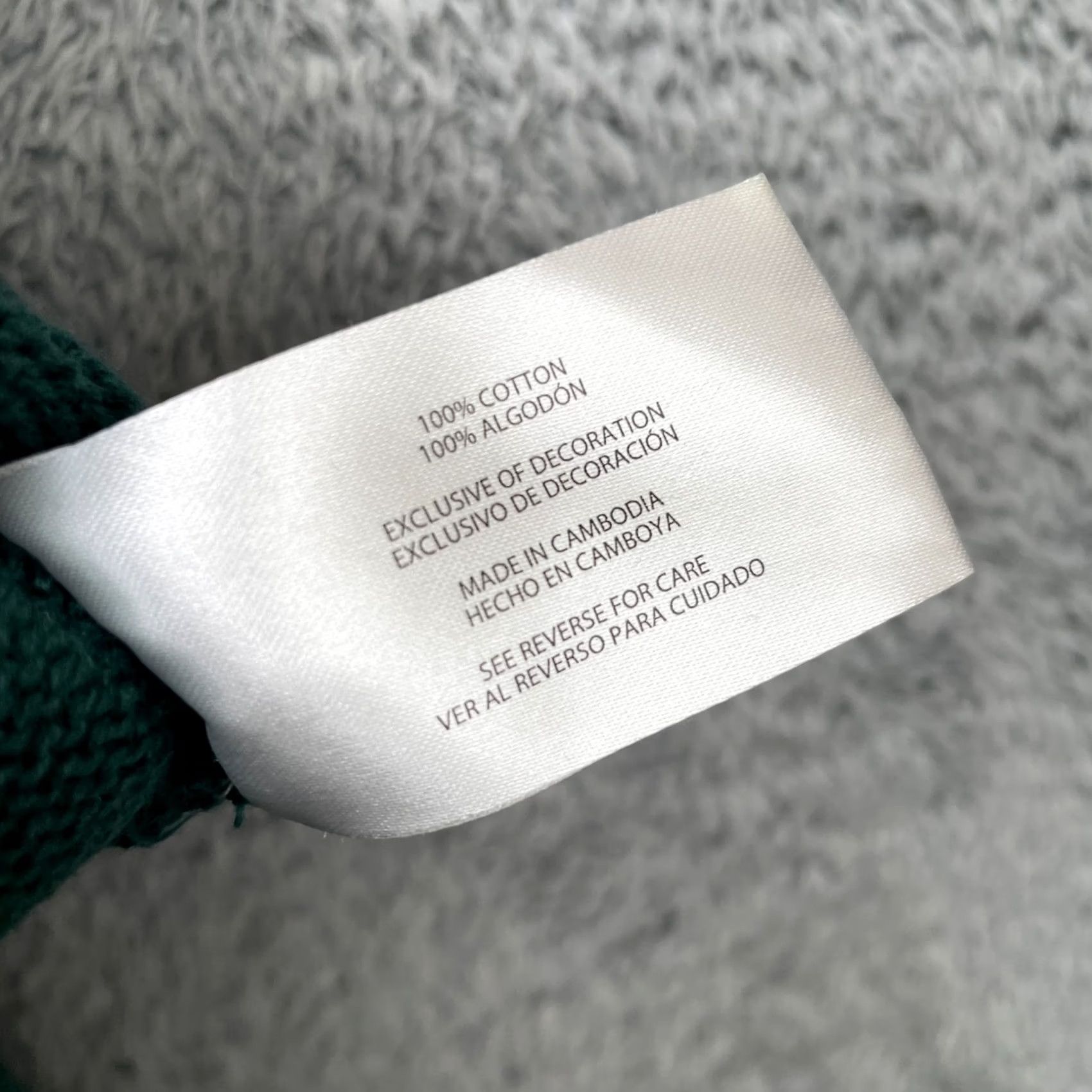 Gap Gap Sweater Women Large Green Oversized Cotton Tight Knit Logo Ribbed Side Slit Size L / US 10 / IT 46 - 4 Thumbnail