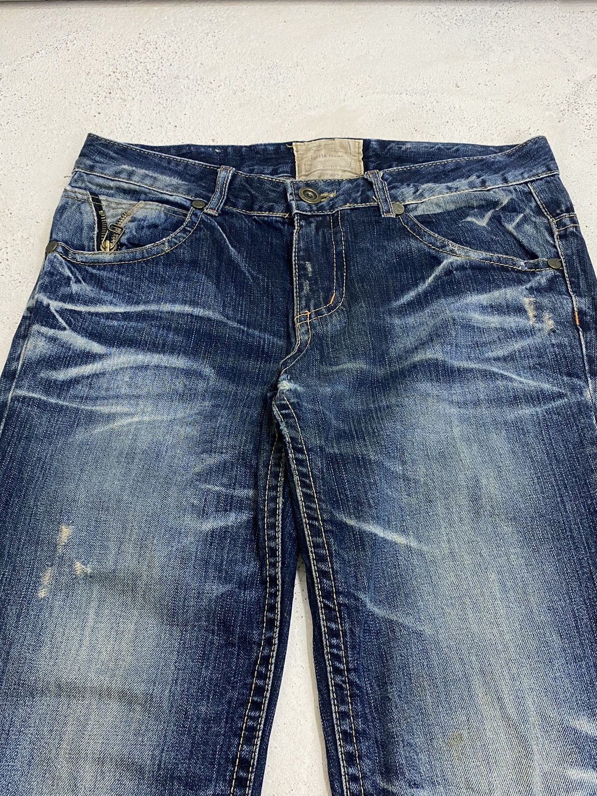 If Six Was Nine × Japanese Brand × Le Grande Bleu (L.G.B.) Lolita Japan Yoshimoto Nara Whisker Washed Zipper Pocket Size US 34 / EU 50 - 11 Thumbnail