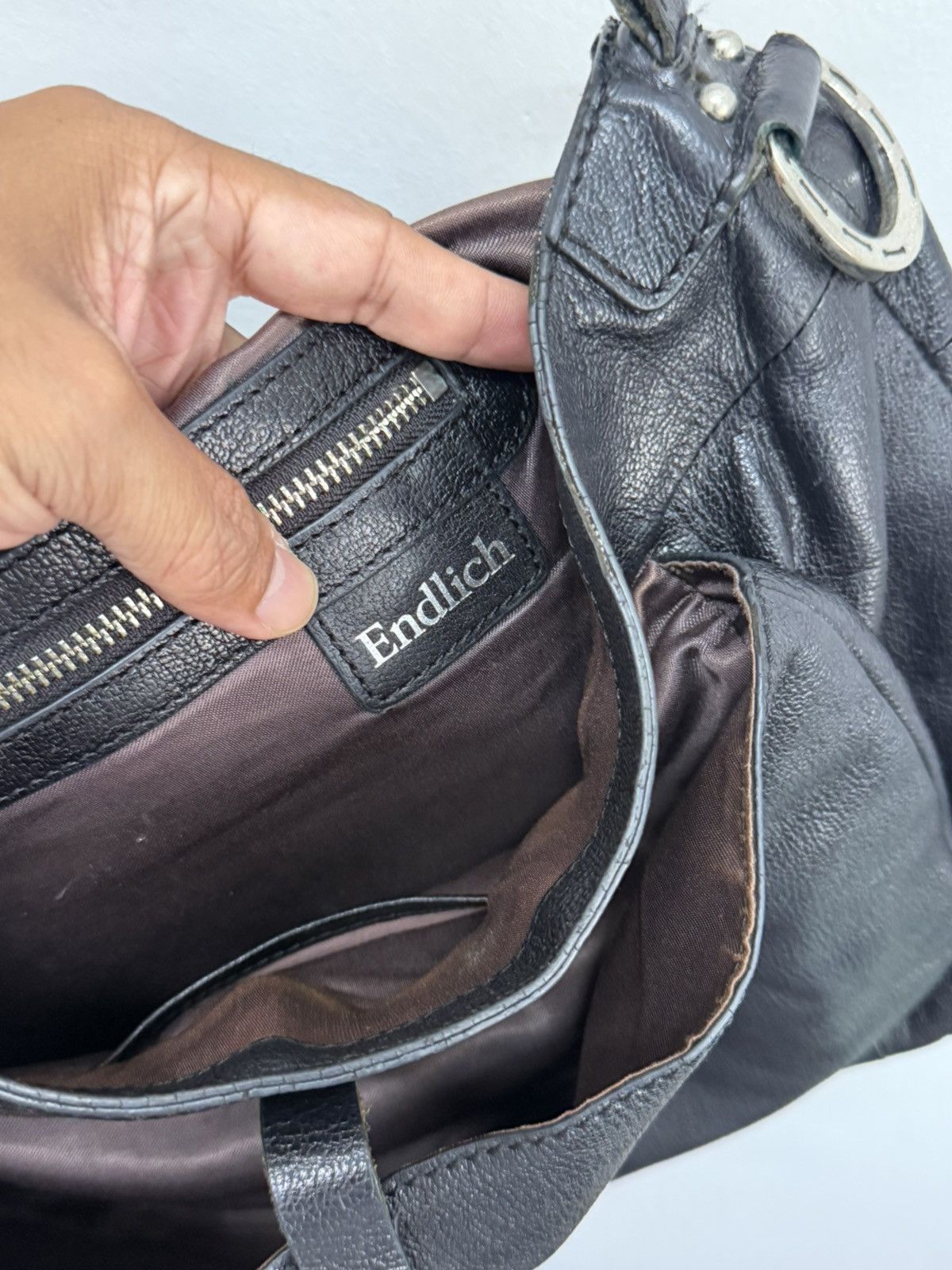 Leather Archive Slouchy Endlich Leather Buckle Bag - Black Crossbody Size ONE SIZE - 11 Thumbnail