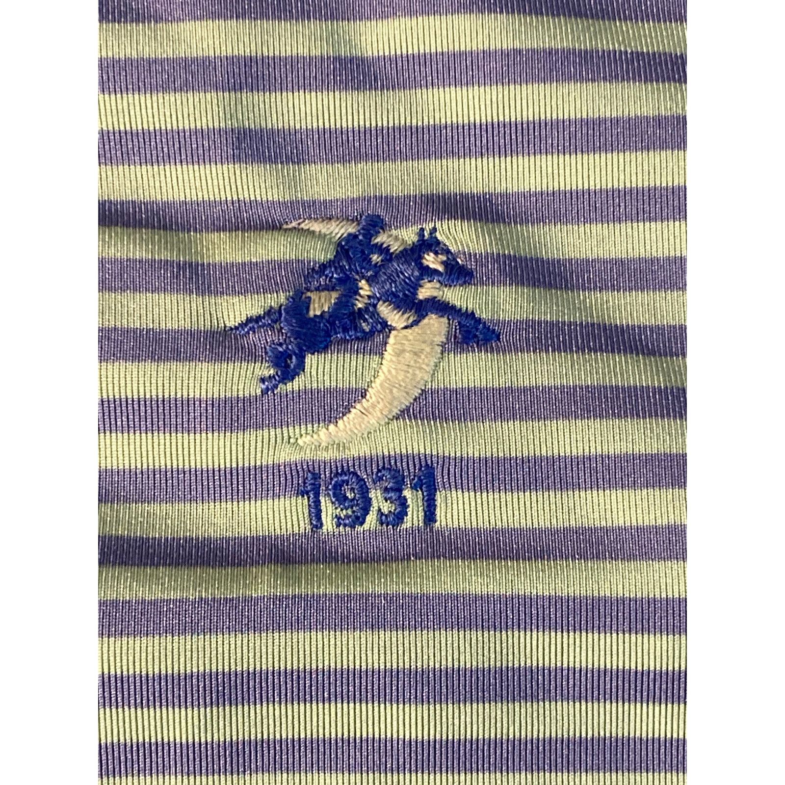 RLX Ralph Lauren RLX Ralph Lauren Men's L Striped Golf Polo Shirt Blue Green Size US L / EU 52-54 / 3 - 2 Thumbnail