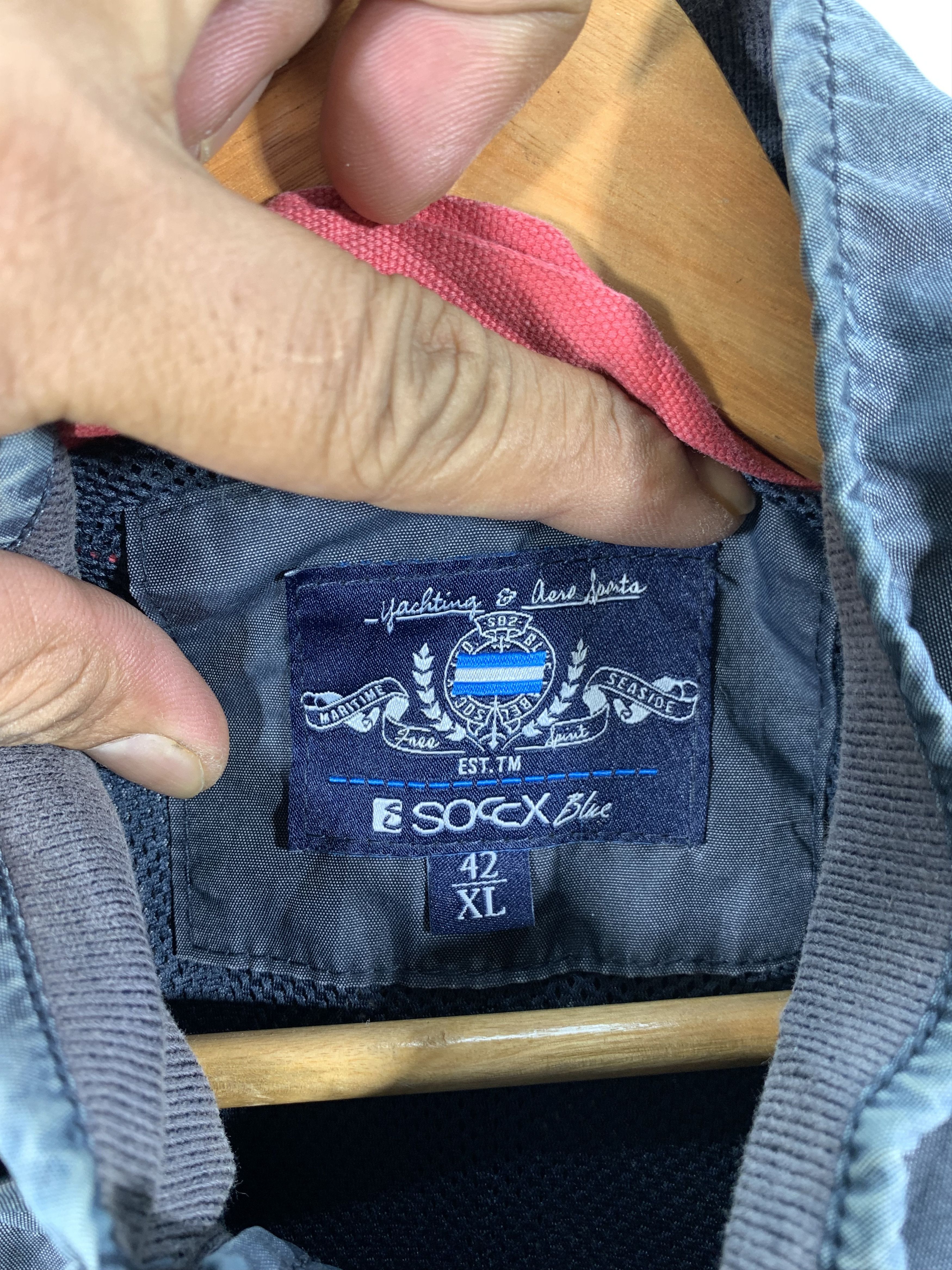 Japanese Brand × Vintage ⚡️Vintage Soccx Blue Parka Rare Design Size US M / EU 48-50 / 2 - 5 Thumbnail