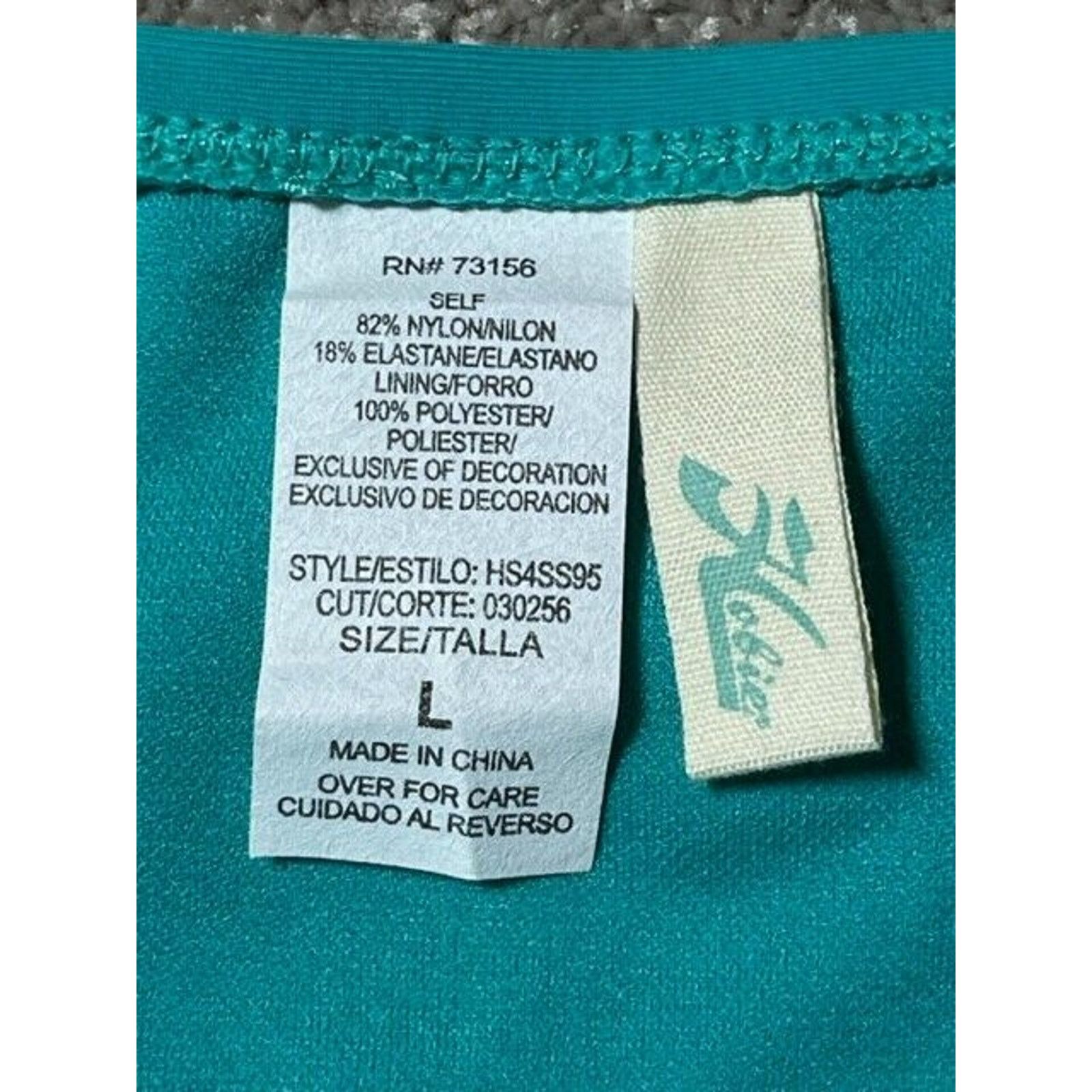 Other Hobie Bikini Swim Bottom Womens L Beaded Stretch Lined Blue Size L / US 10 / IT 46 - 8 Thumbnail