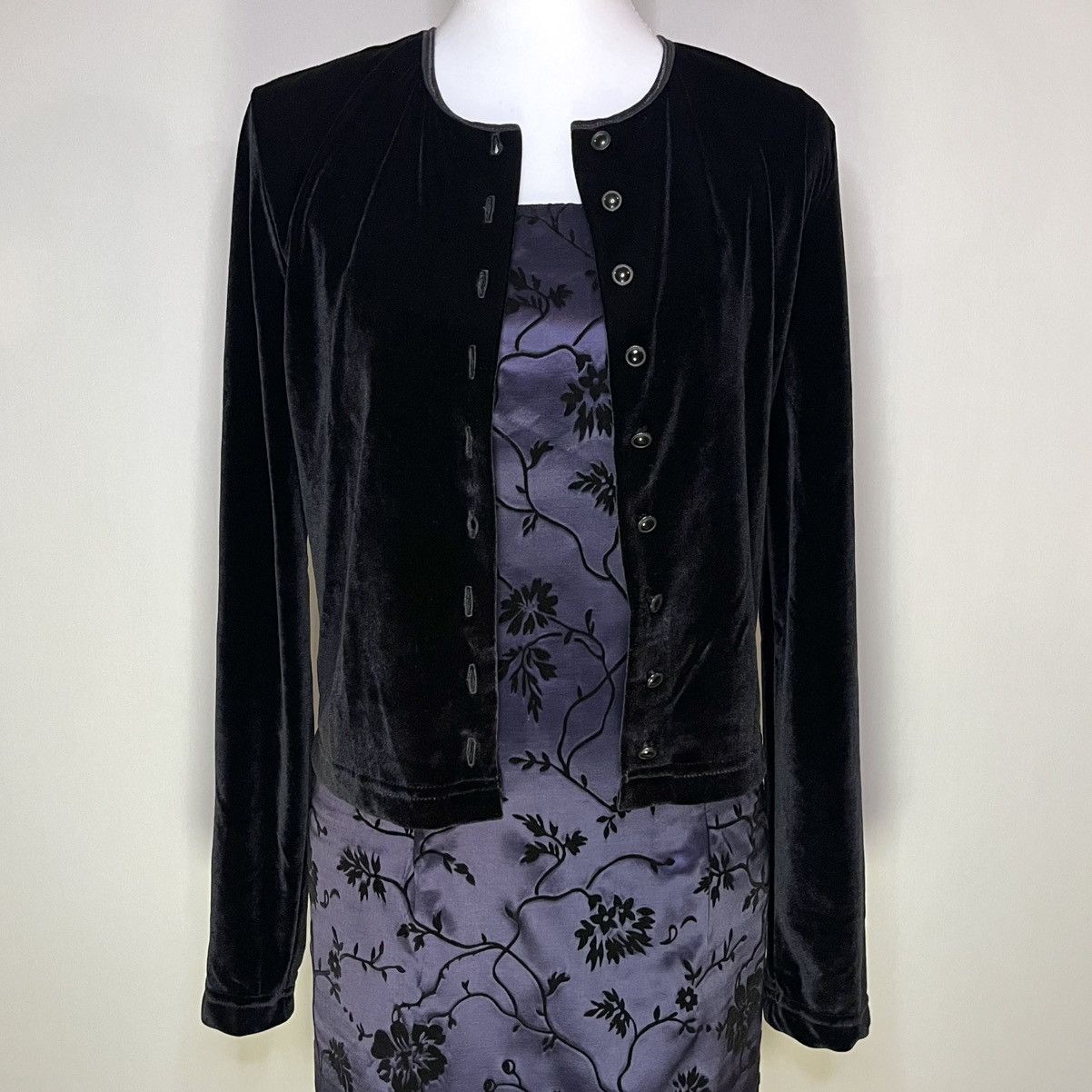 Vintage 90’s y2k Vintage Velvet Vampy Gothic Grunge Cardigan Size M / US 6-8 / IT 42-44 - 4 Thumbnail