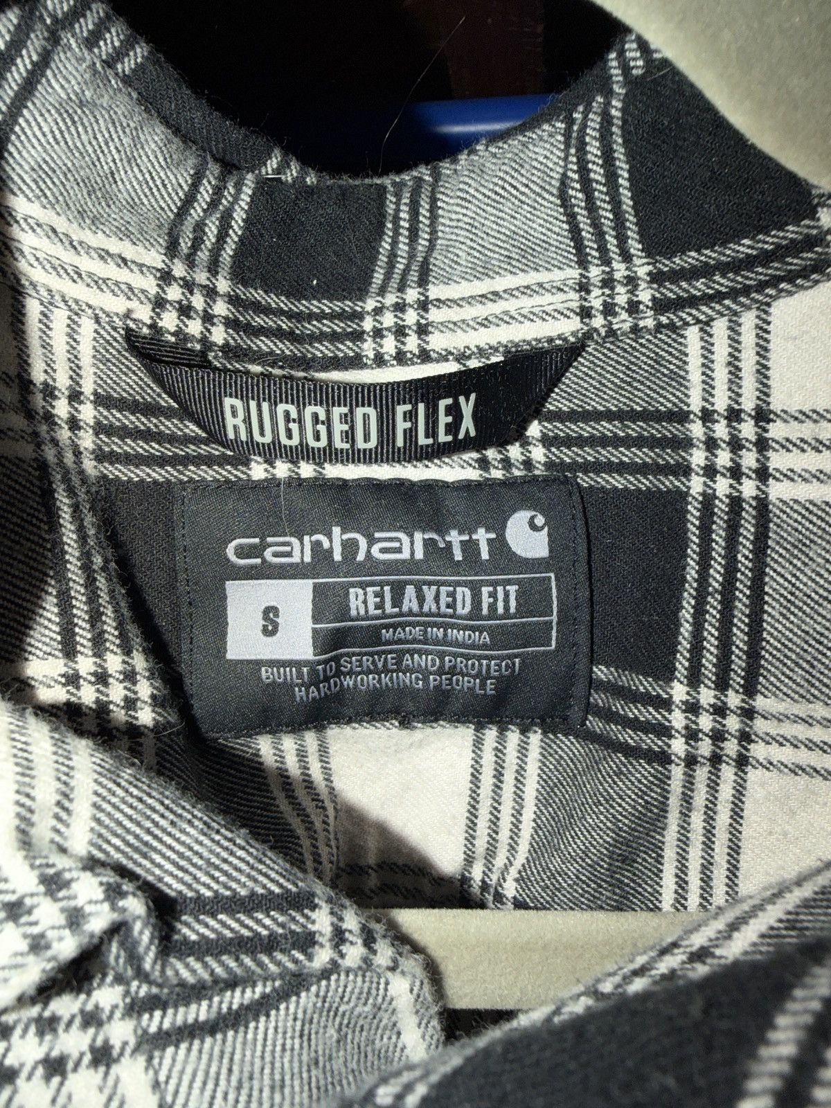Carhartt Carhartt Black and White checkered Flannel Size US S / EU 44-46 / 1 - 4 Thumbnail
