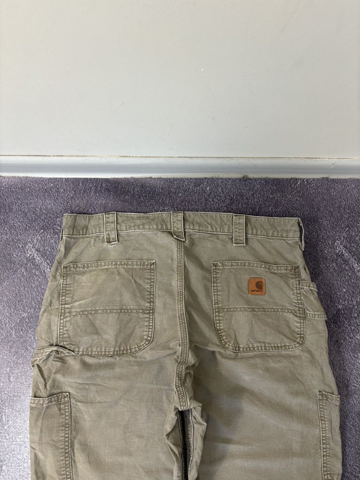 Carhartt Vintage Carhartt Dungaree Fit Khaki Baggy Carpenter Pants Size US 36 / EU 52 - 7 Thumbnail