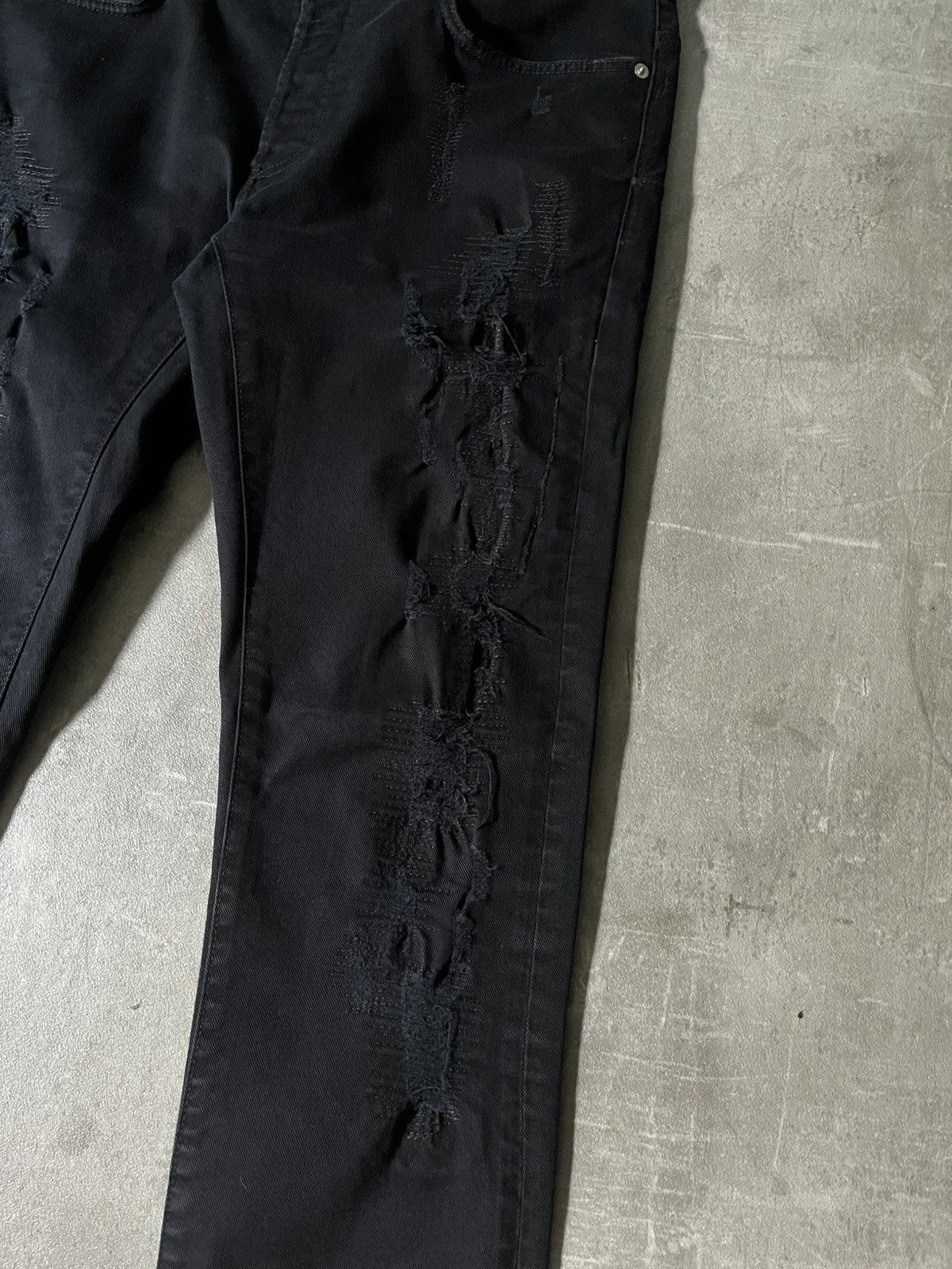 Dior Dior Homme A/W 14 stitched patchwork jeans black Size US 32 / EU 48 - 3 Thumbnail