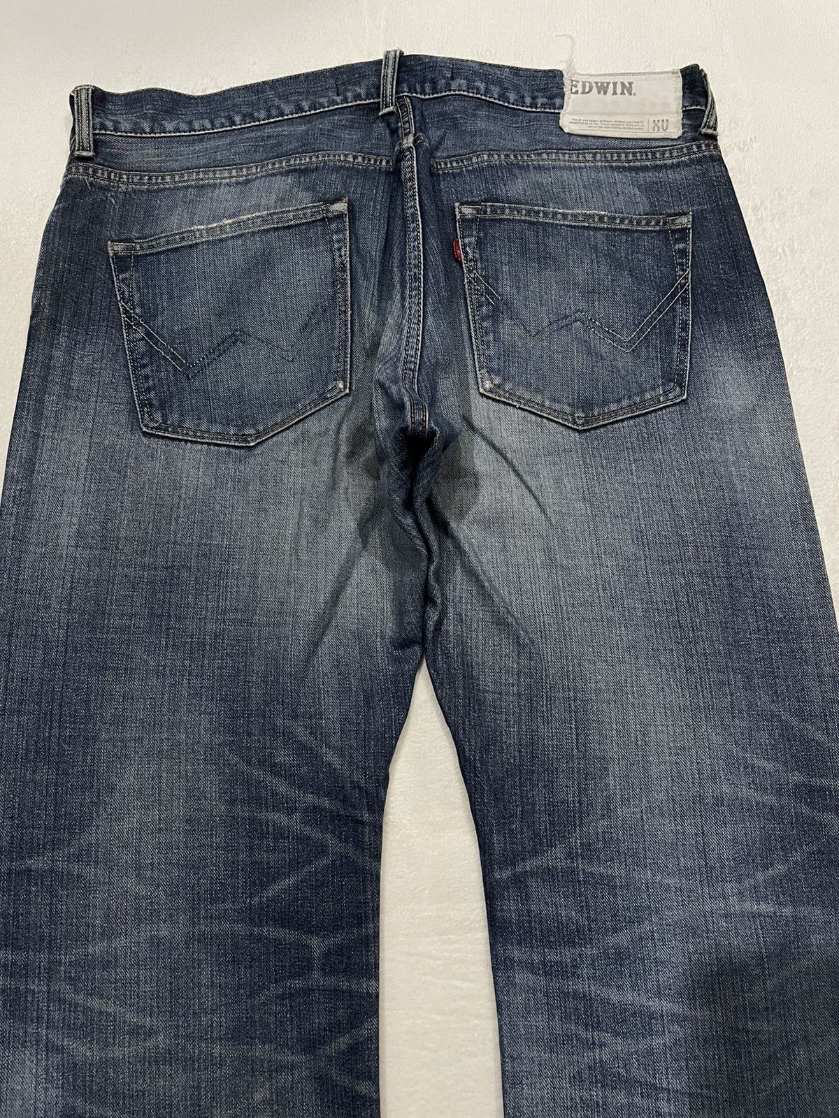 Edwin Vintage Edwin Straight Cut Distressed Faded Denim Jeans Size US 39 - 12 Thumbnail