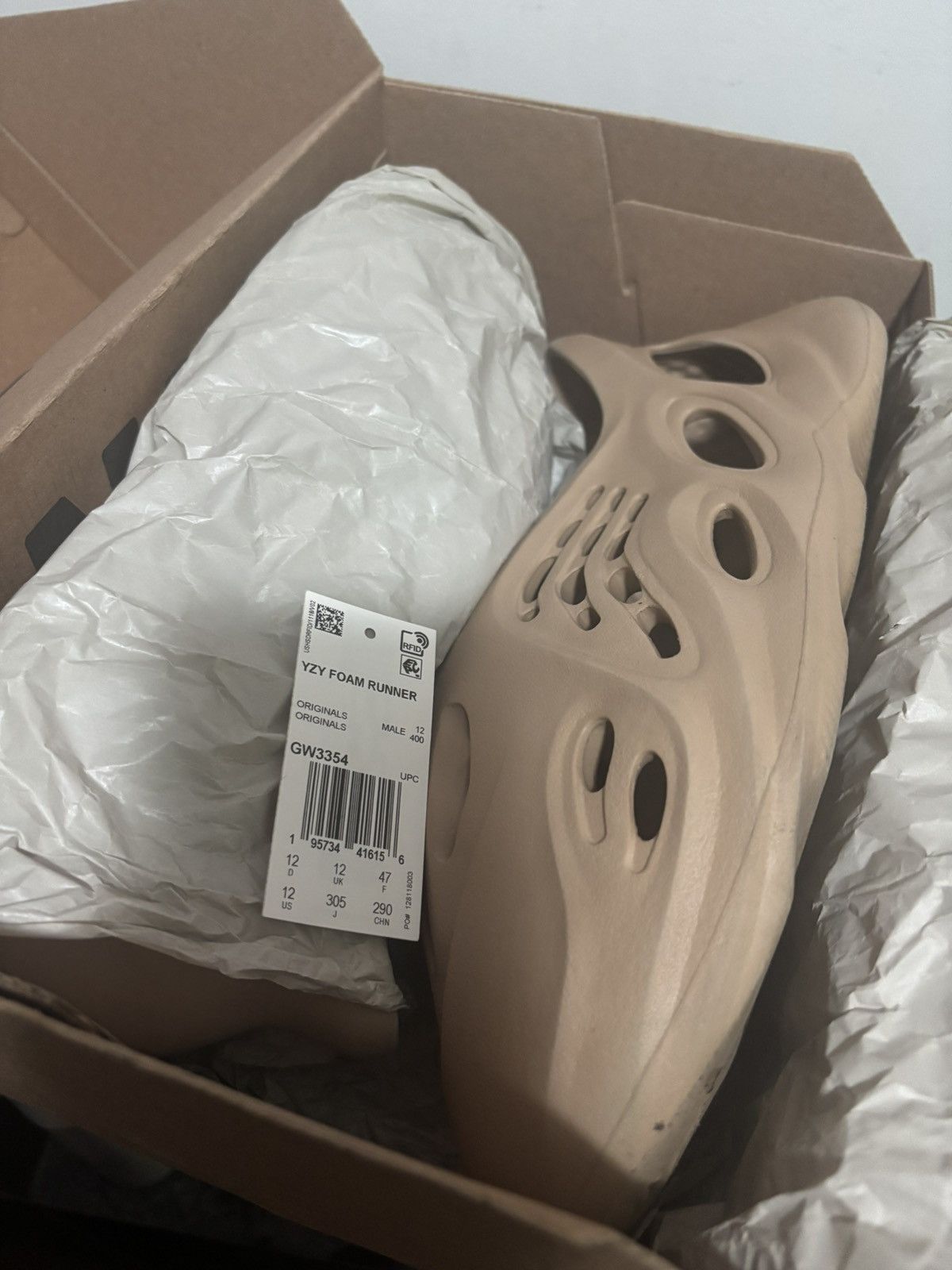 Adidas × Kanye West Adidas Yeezy Foam RNR Ochre Size 12 USED Size US 12 / EU 45 - 17 Thumbnail