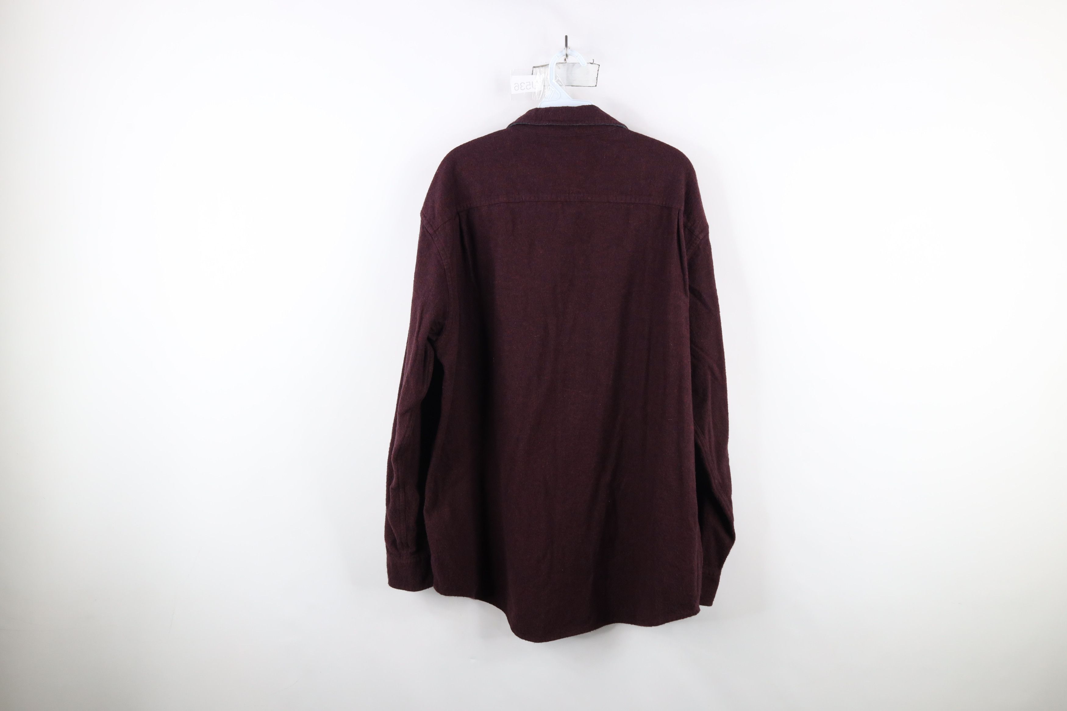 Vintage Vintage 90s Streetwear Cloth Collared Button Shirt Purple Size US L / EU 52-54 / 3 - 10 Thumbnail