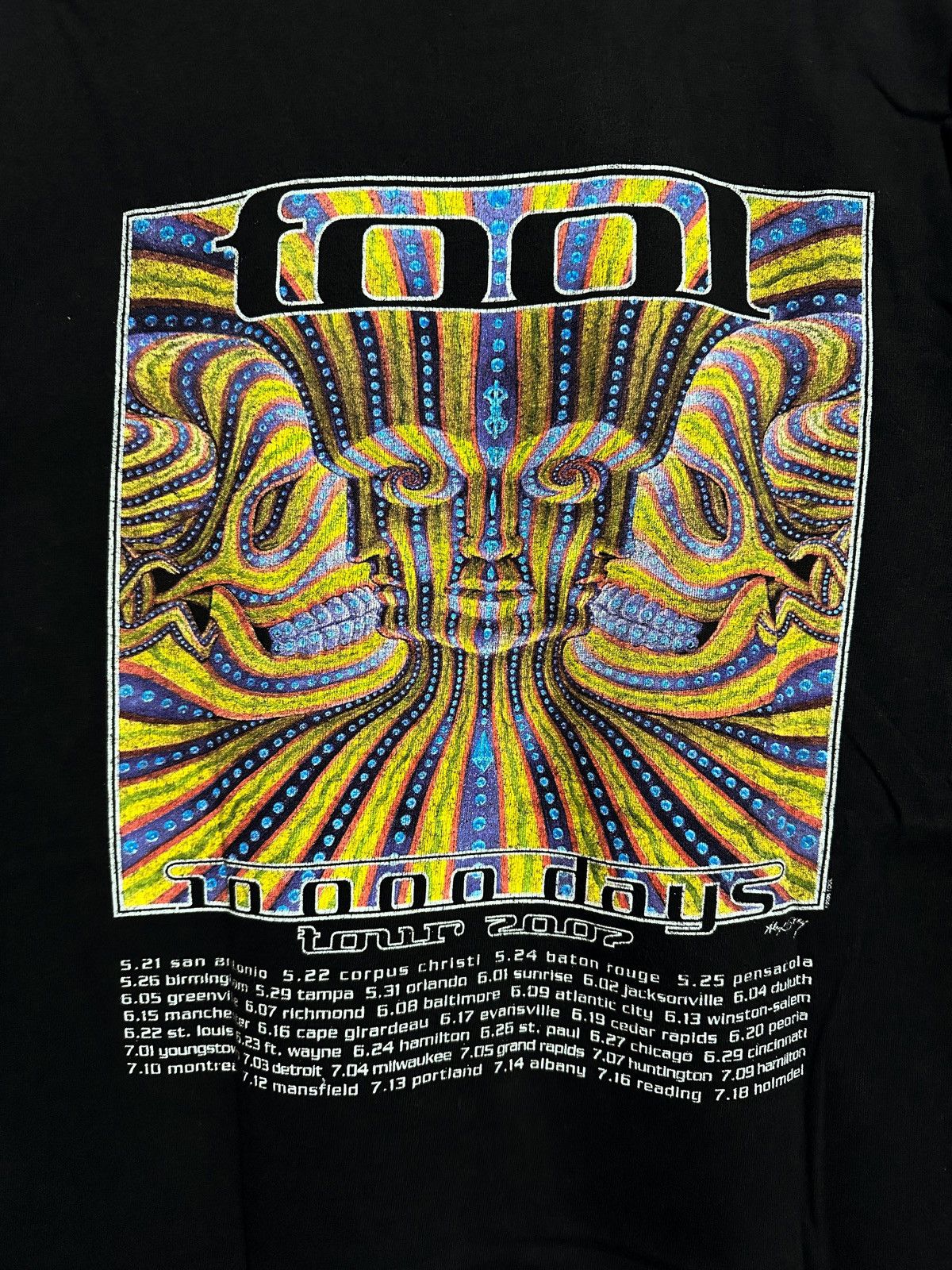 Band Tees × Vintage Y2K Tool 10.000 Days Tour 2006-2007 Band T-Shirt Size US M / EU 48-50 / 2 - 3 Thumbnail