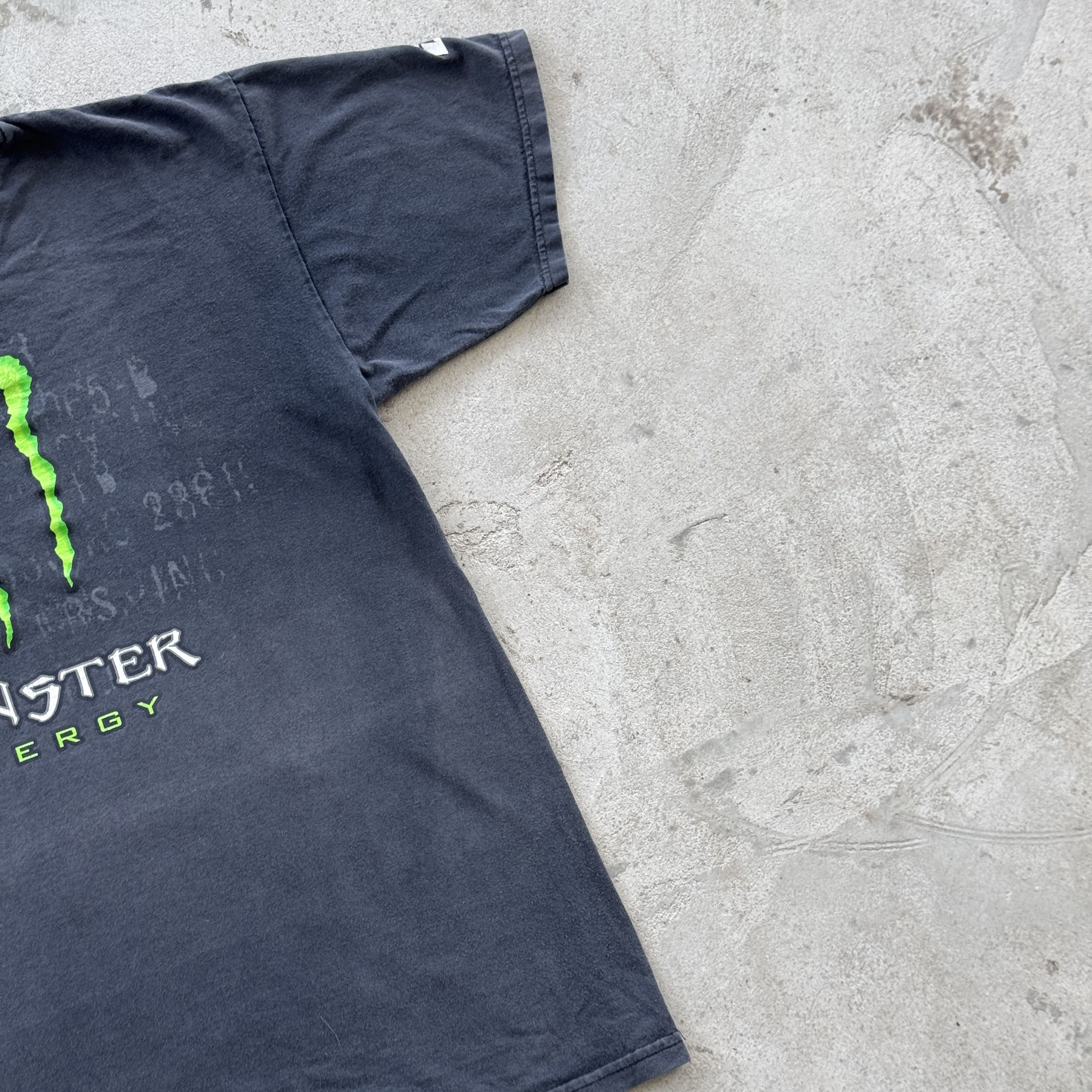 Vintage Monster Energy Tee Shirt Black Faded Medium Vintage Style Size US M / EU 48-50 / 2 - 2 Thumbnail
