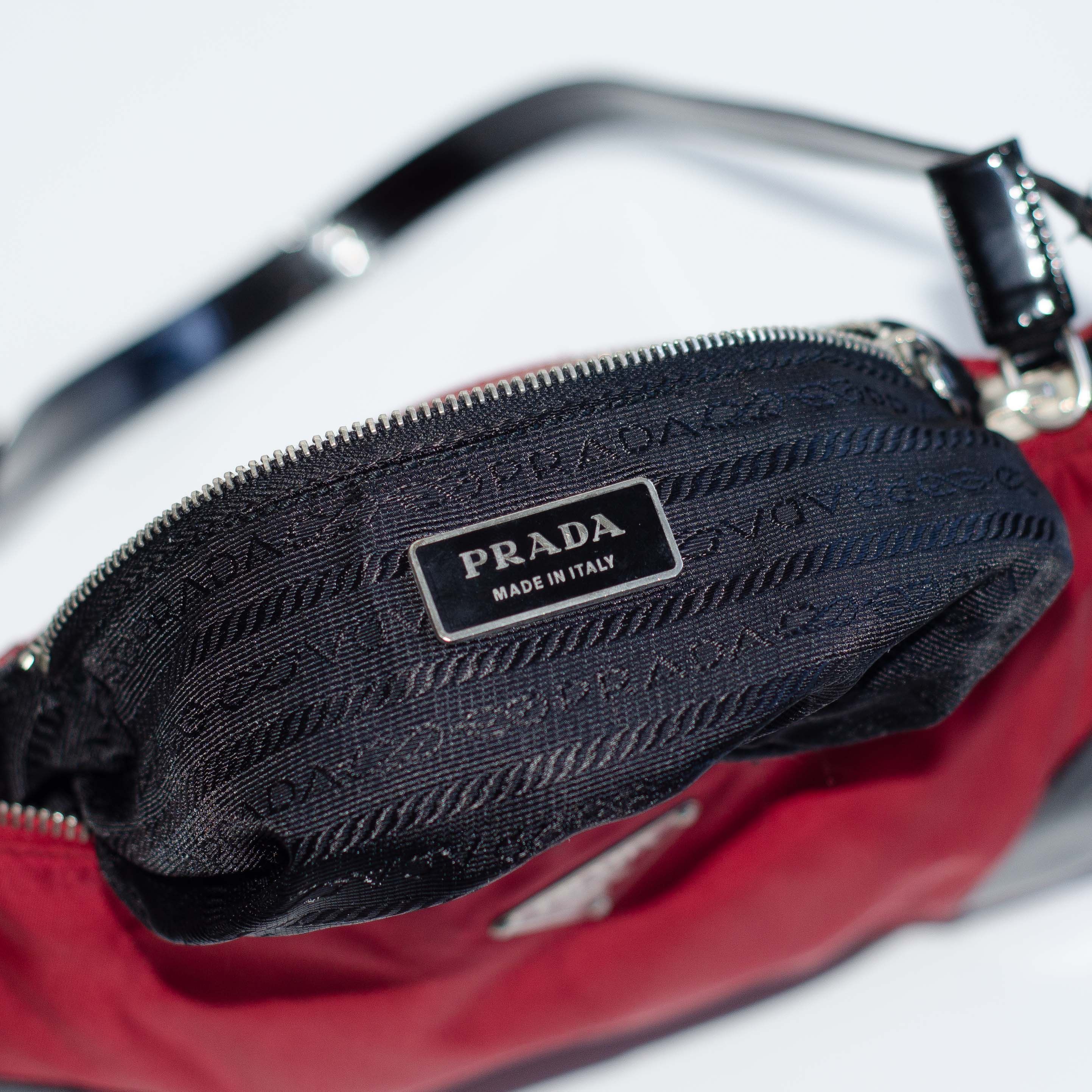 Prada Archive Handbag Shoulder Bag red