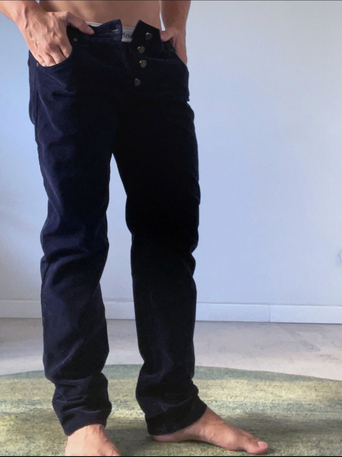 Alexander McQueen Dark Blue Alexander McQueen Corduroy Trousers Size US 32 / EU 48 - 2 Thumbnail