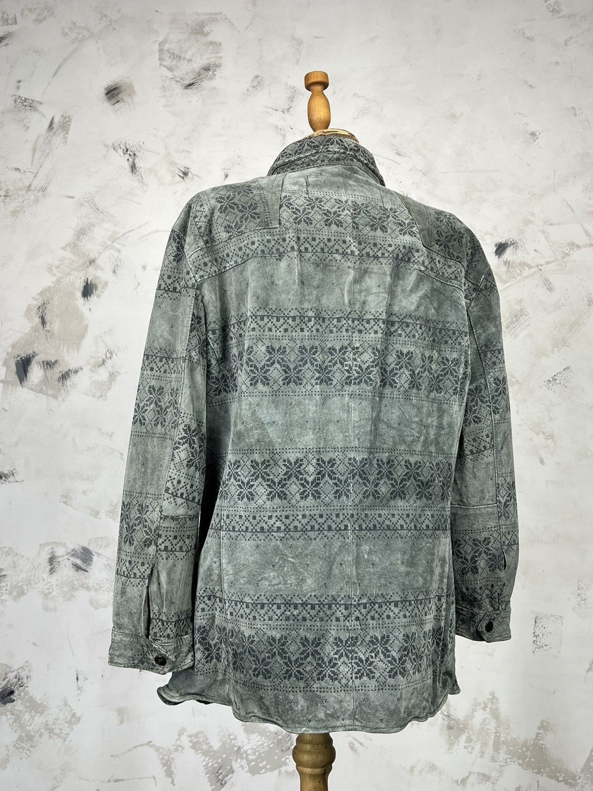 Allsaints Vintage Allsaints Overshirt Leather Shirt Size M - L Size L / US 10 / IT 46 - 3 Thumbnail