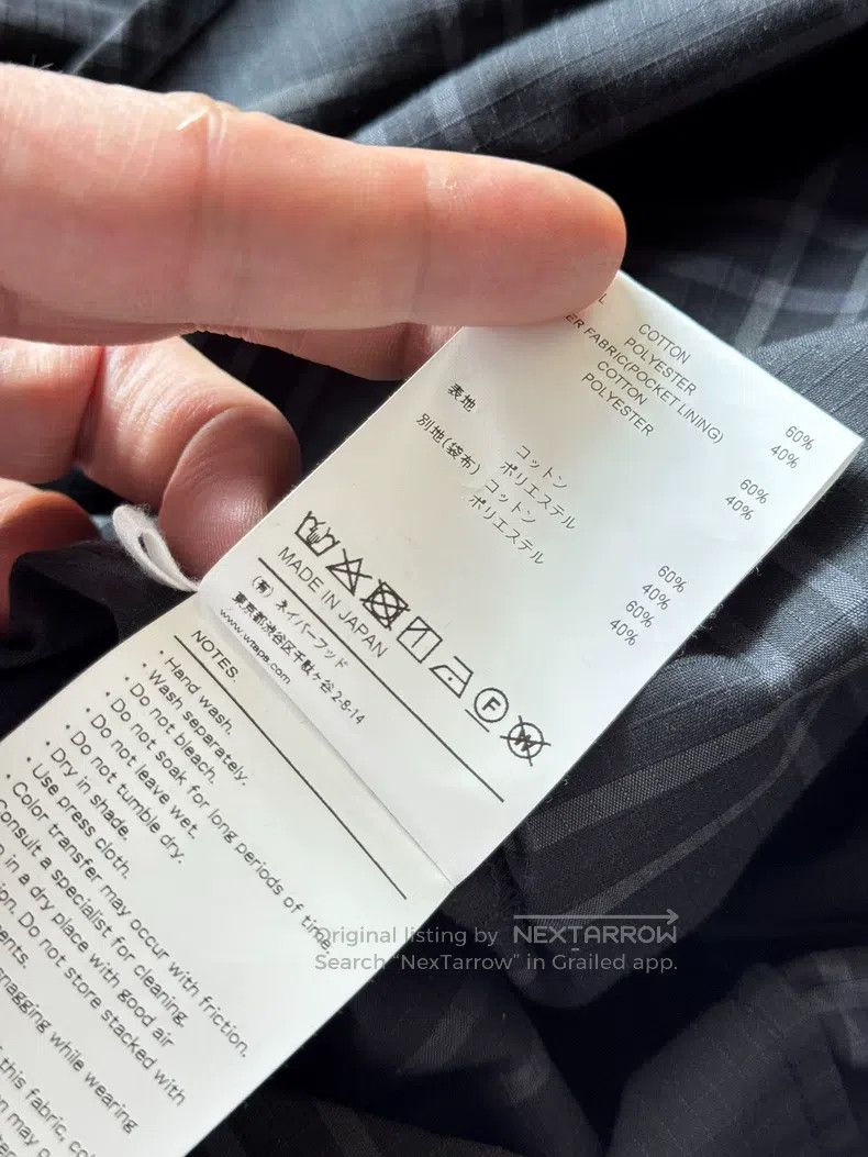 Wtaps Wtaps Black plaid shirt Size US L / EU 52-54 / 3 - 9 Thumbnail