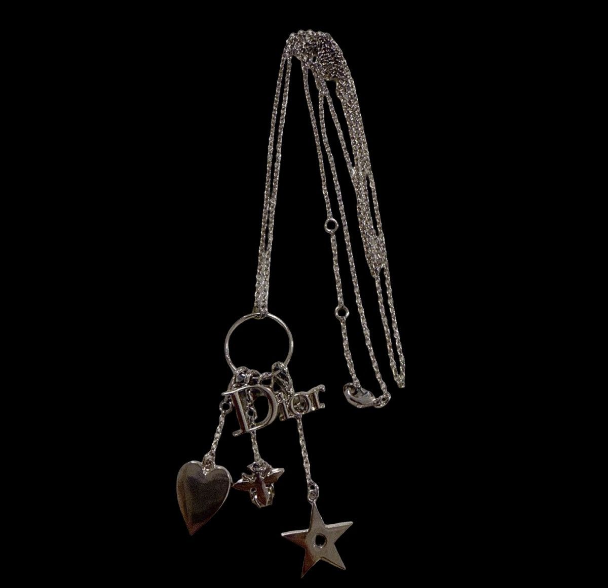 Dior Christian Dior Multi-Charm 3-Way Long Necklace Size ONE SIZE - 1 Thumbnail