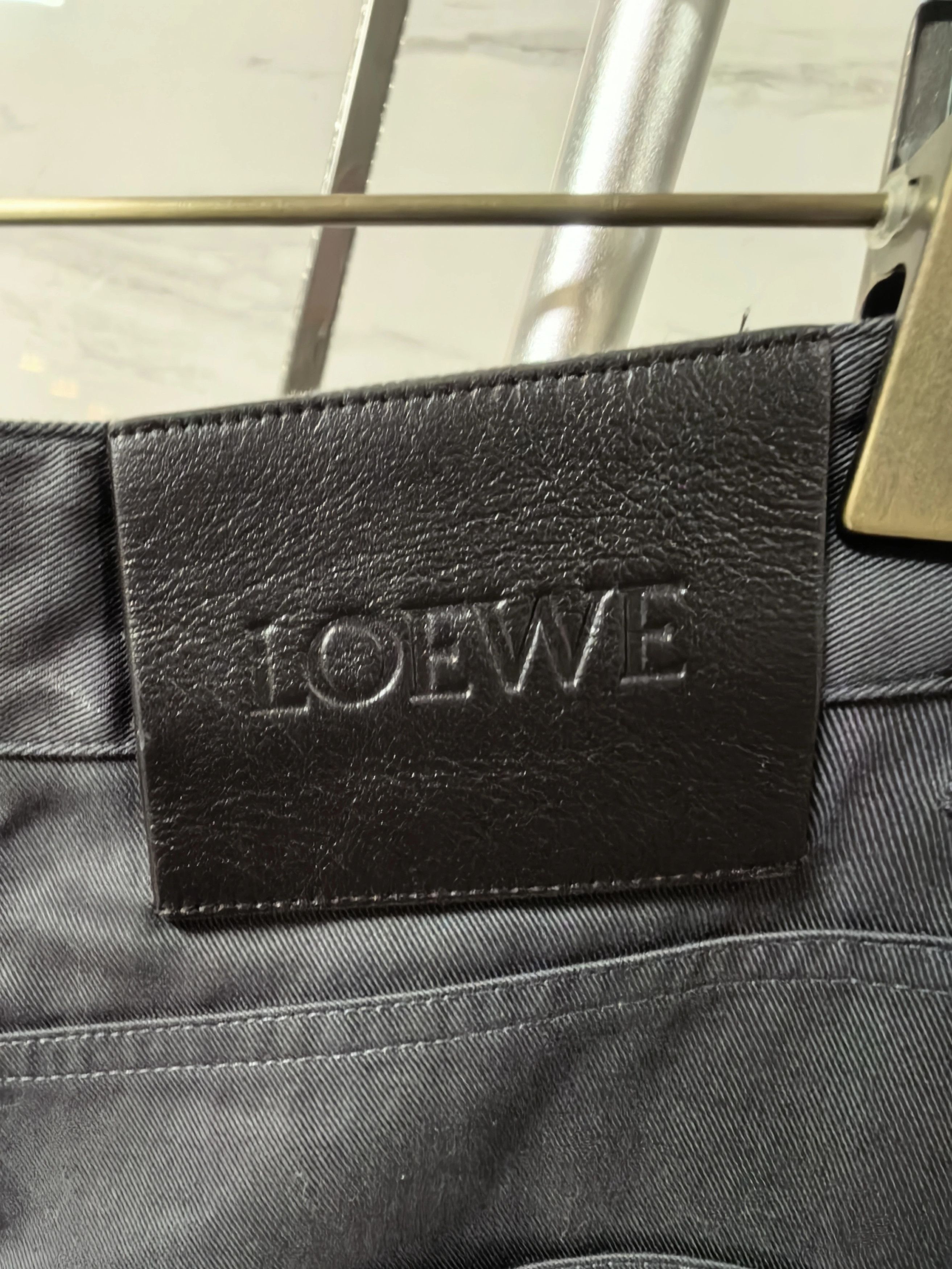 Loewe LOEWE SS25 Denim Pants Black Square Leather Tag Size 24" / US 00 / IT 34 - 5 Thumbnail