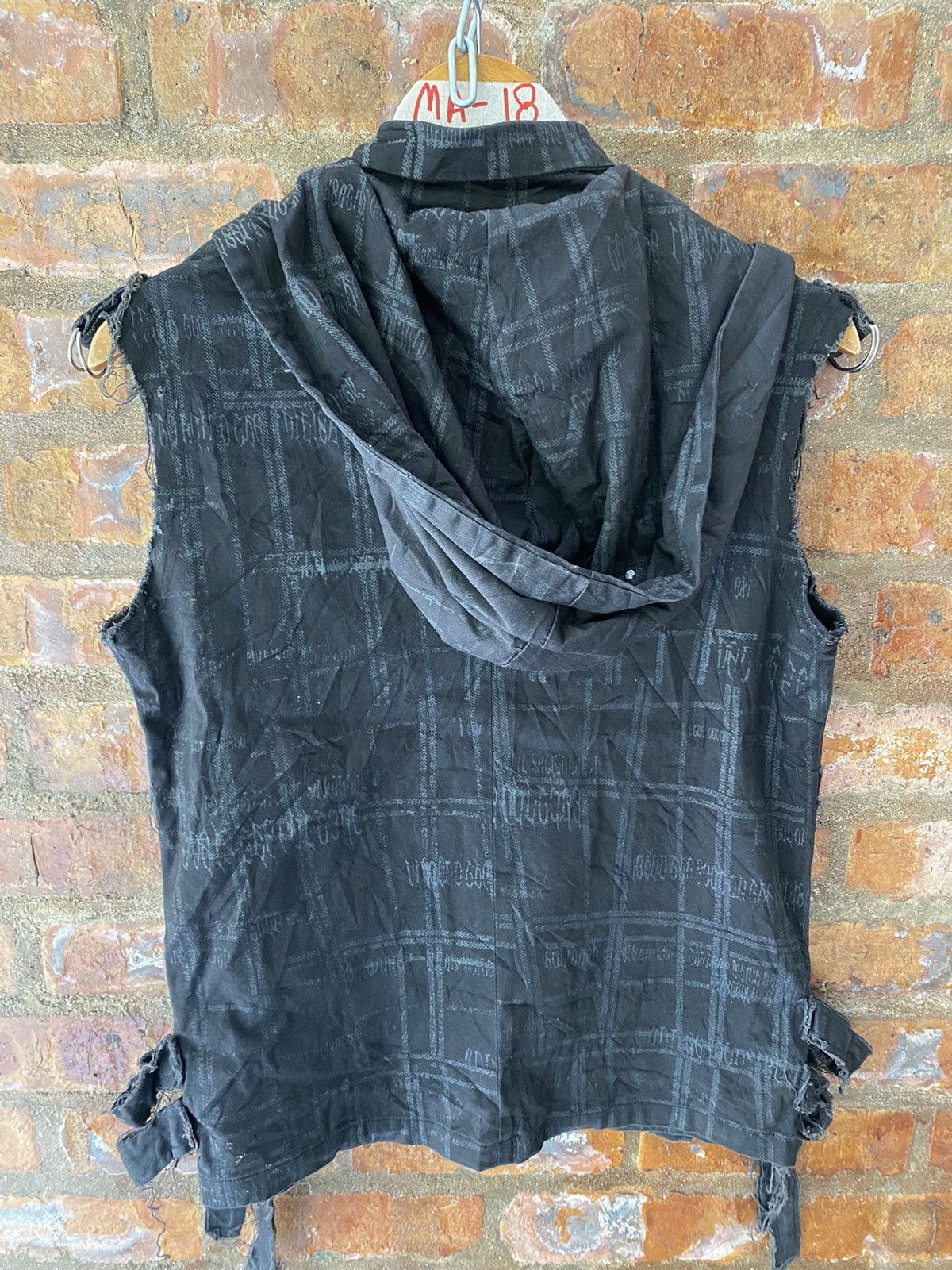 Japanese Brand 2000s H.Anarchy Naoto HAGI distressed fringe Punk Gothic Size US M / EU 48-50 / 2 - 14 Thumbnail
