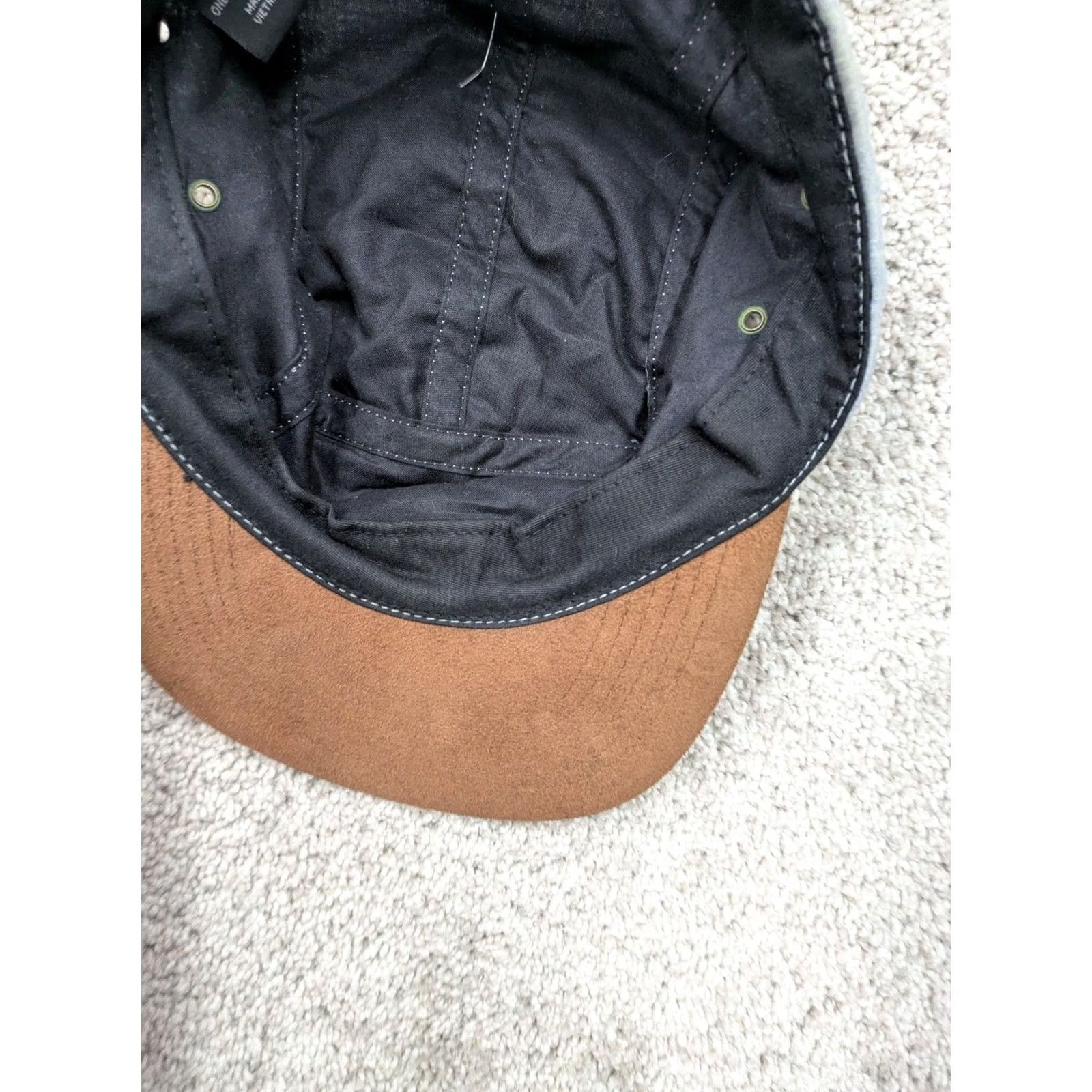 Obey OBEY Hat Cap Mens One Size Blue Brown Suede Brim 5 Panel Strap Back Size ONE SIZE - 6 Thumbnail