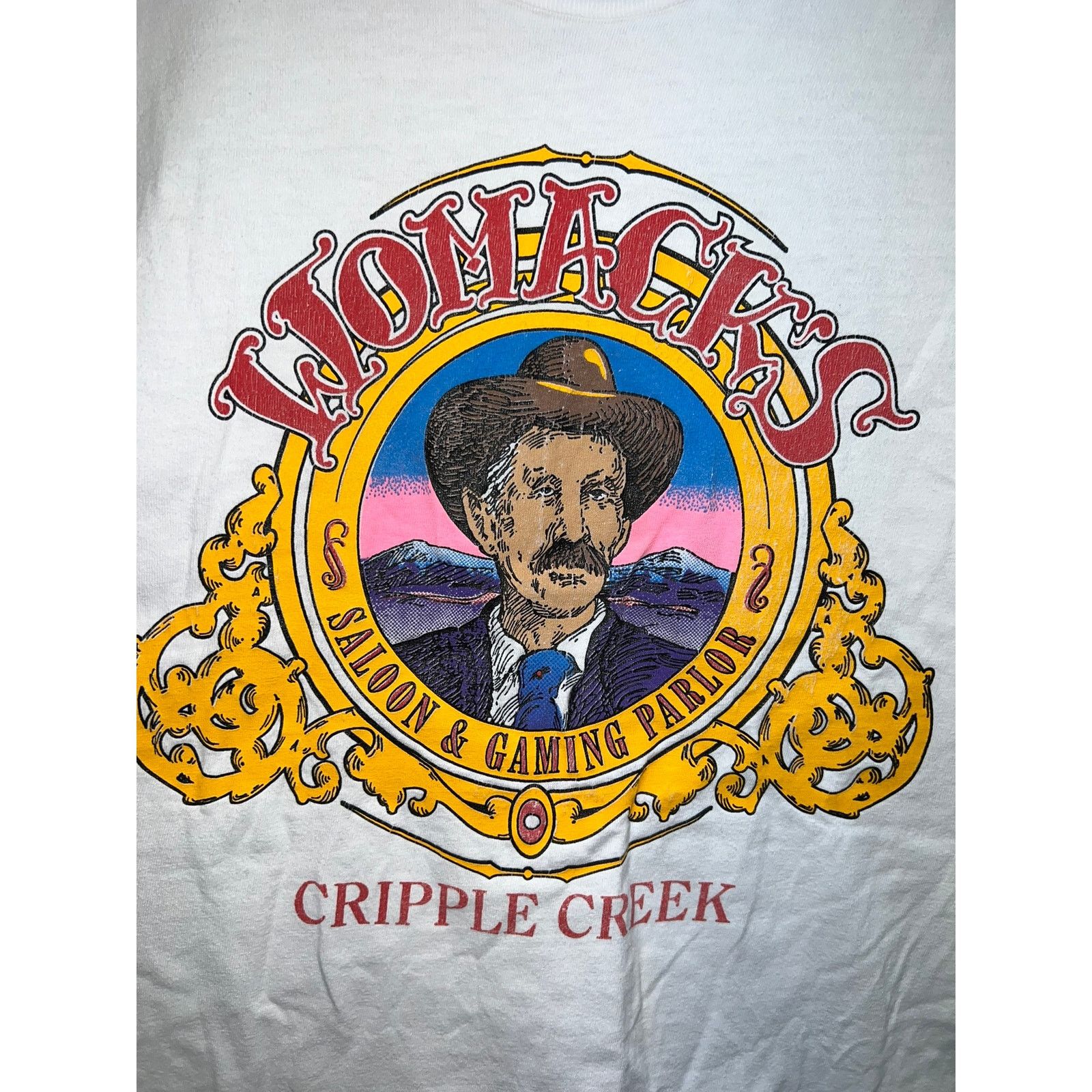 Hanes Vintage Casino Shirt Womacks Saloon & Gaming Parlor 90s XL Size US XL / EU 56 / 4 - 2 Thumbnail