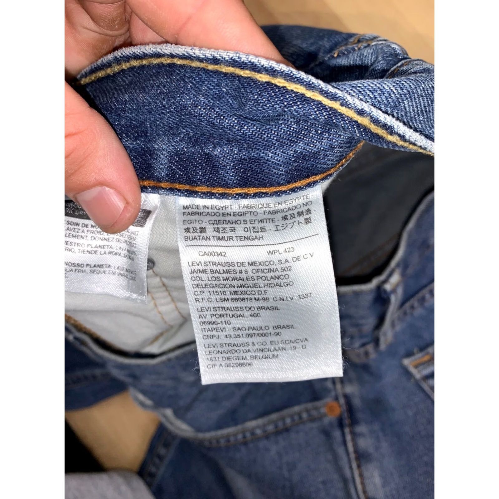Levi's Levi's 559 Jeans Men 42x30 Blue Denim 5-Pocket Straight Relaxed Regular Waist 42 Inseam 29 Size US 42 / EU 58 - 3 Thumbnail