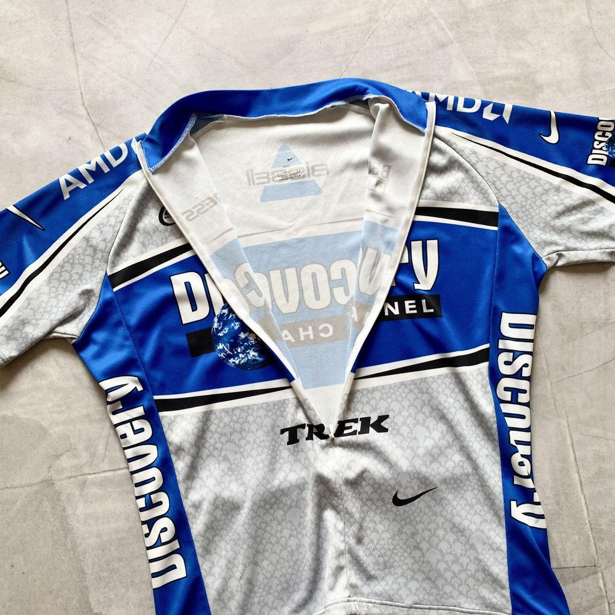 Vintage 90s Nike Discovery Channel Trek Cycling Bike Velo Jersey Y2K Size US L / EU 52-54 / 3 - 8 Thumbnail