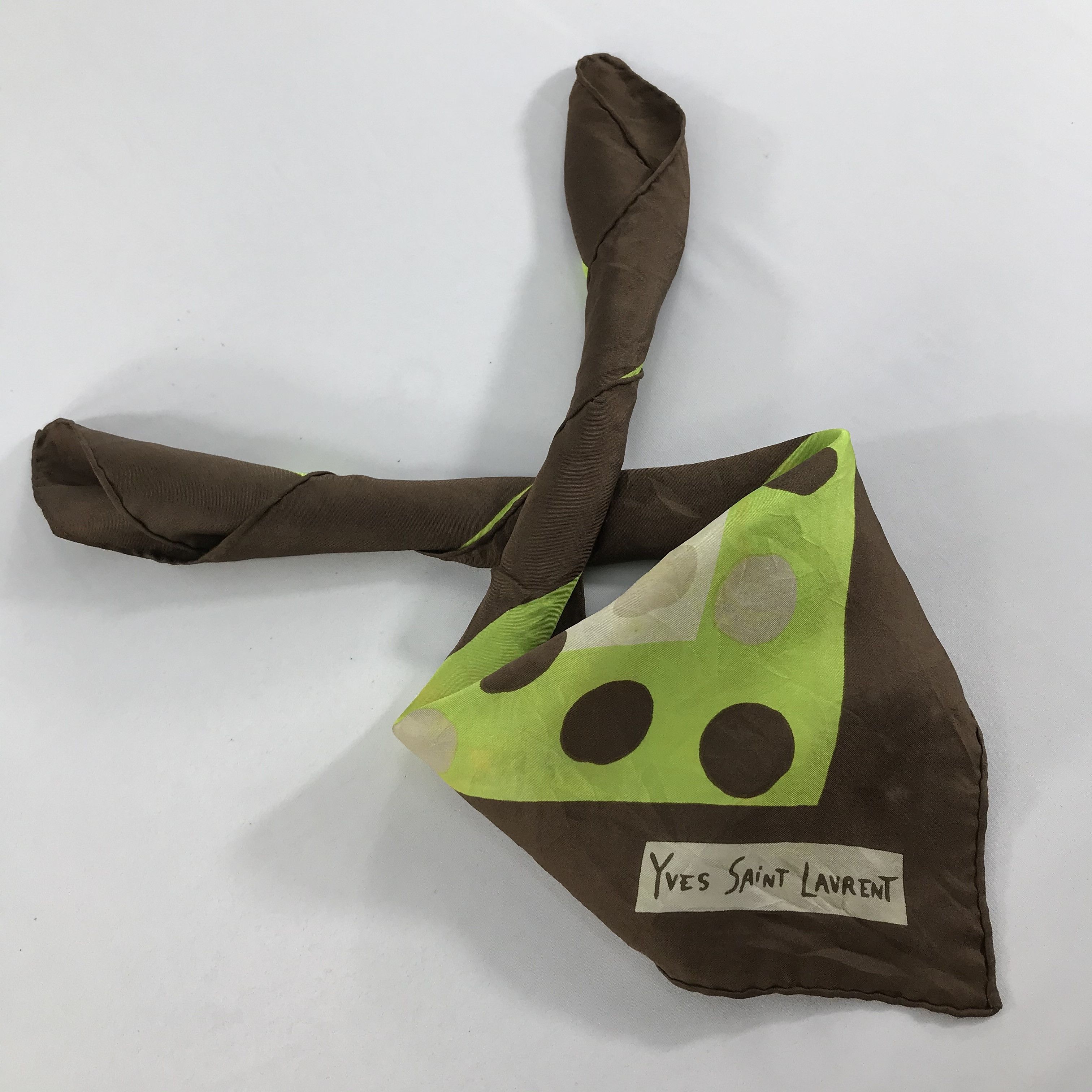 Vintage × Yves Saint Laurent Yves Saint Laurent Bandana / Handkerchief/Neckerchief -S1650 Size ONE SIZE - 5 Thumbnail