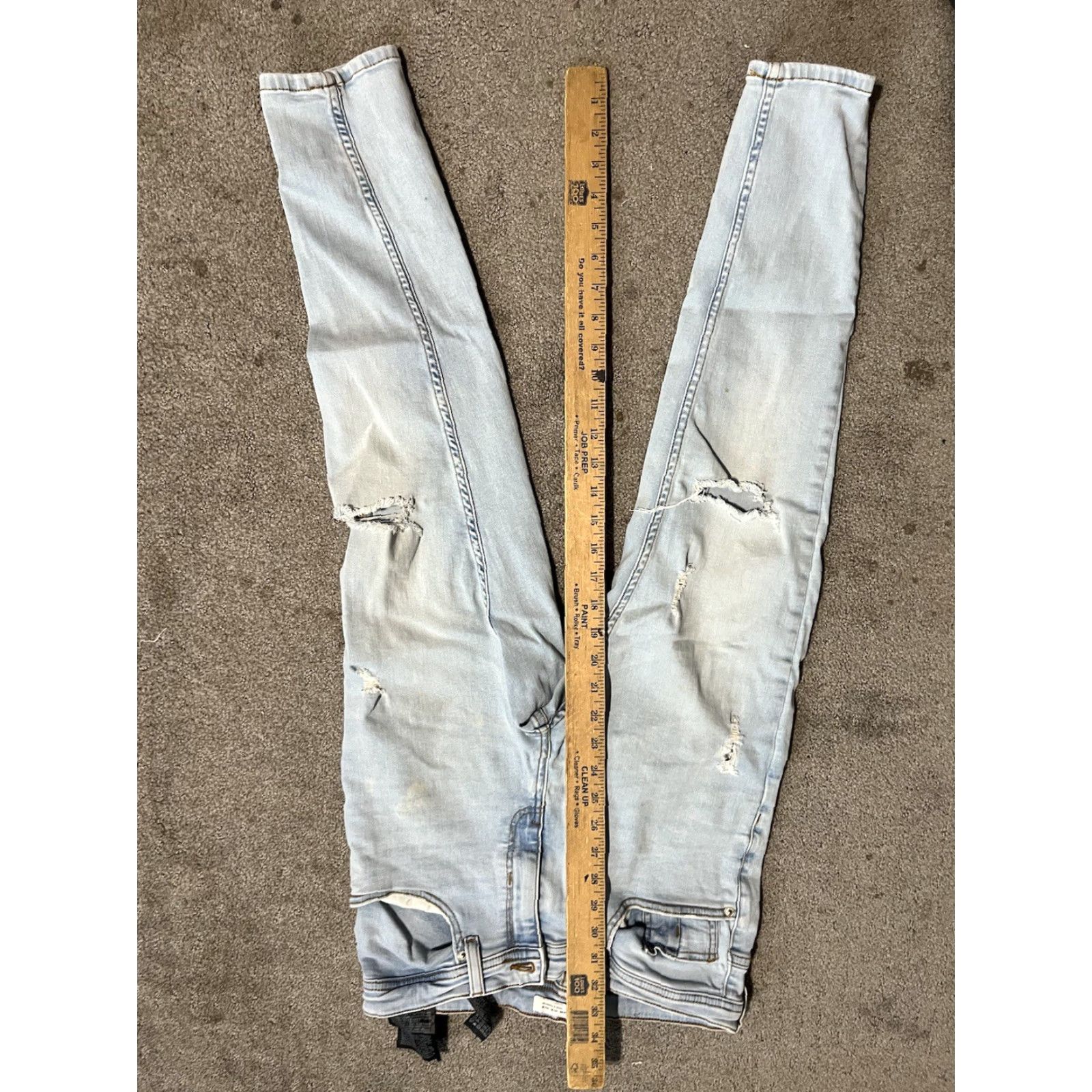 Zara Zara Trafaluc Denim Women's Size 31 Blue Skinny Light Wash Cotton Blend Jeans Size 24" / US 00 / IT 34 - 6 Thumbnail
