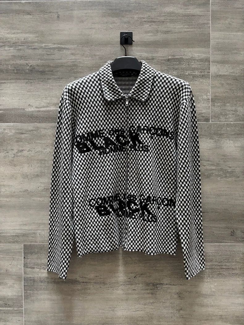 Comme des Garcons Comme Des Garcons Black and white checkerboard zipper swea Size US M / EU 48-50 / 2 - 1 Thumbnail