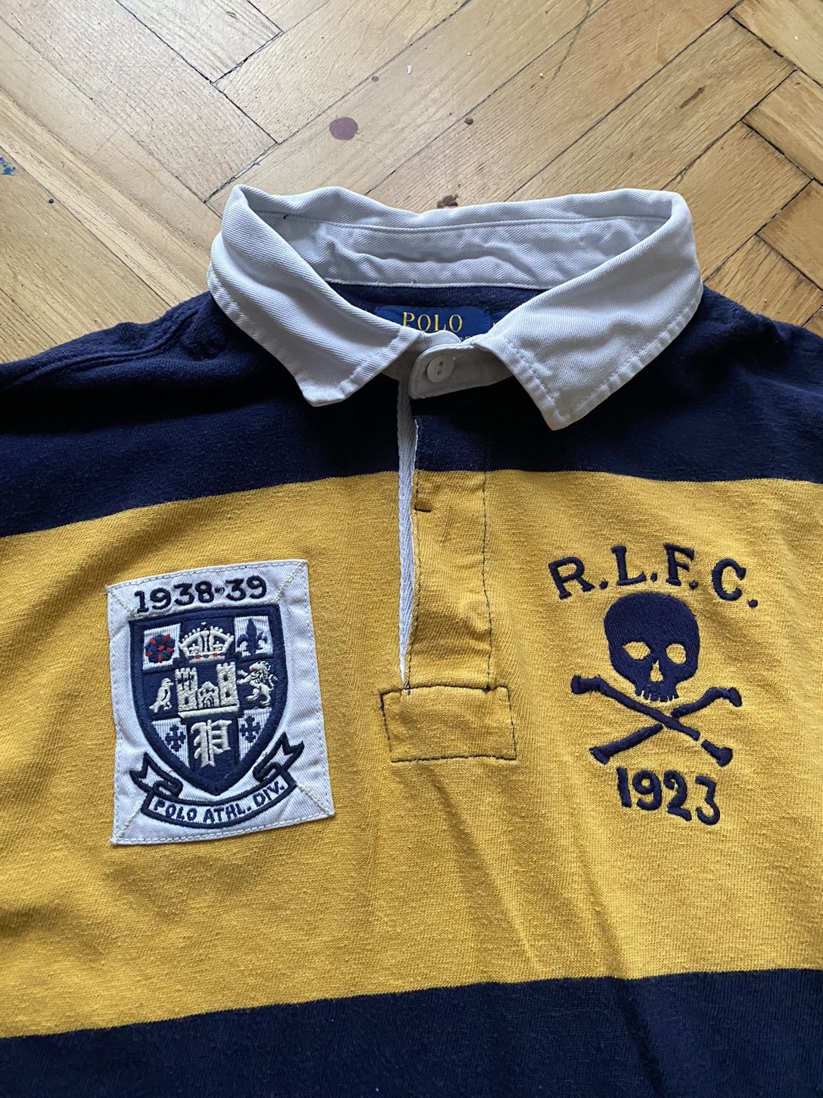 Polo Ralph Lauren × Vintage Vintage Polo Ralph Lauren RLFC Classic Fit Rugby Shirt Size US L / EU 52-54 / 3 - 2 Thumbnail