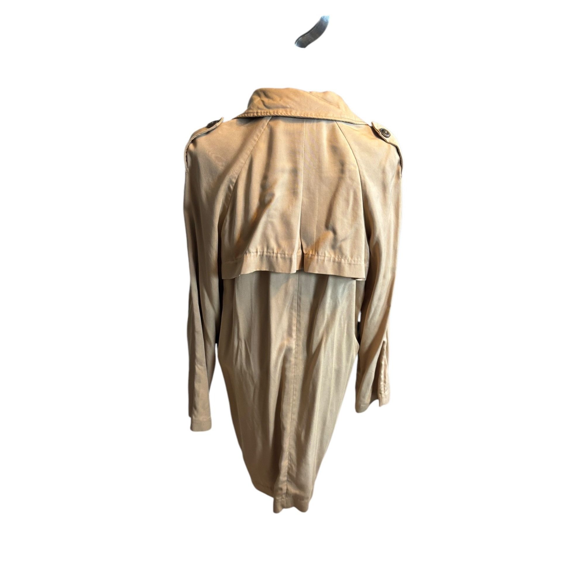 Other NAAVAA Womens Double-Breasted Trench Coat Beige Medium Size M / US 6-8 / IT 42-44 - 2 Thumbnail