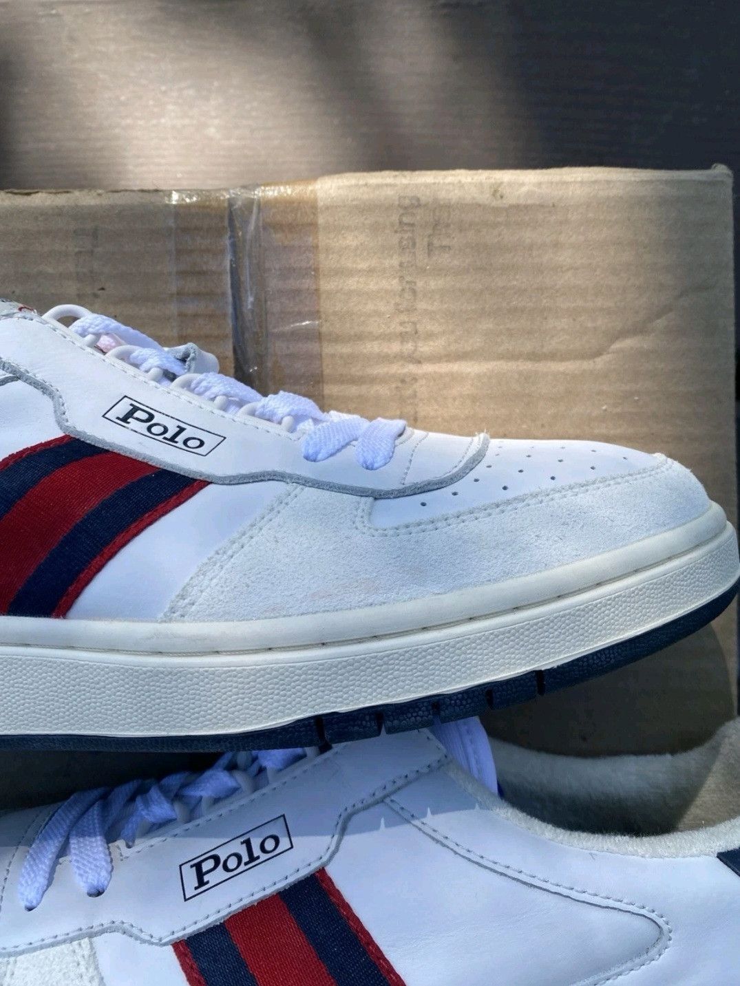 Ralph Lauren Ralph Lauren Polo Court Sneakers White Navy Red Retro 006 Size US 9 / EU 42 - 8 Thumbnail