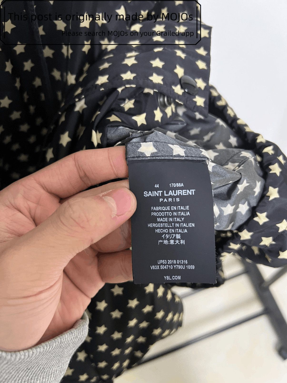 Saint Laurent Paris Sz 44 Saint Laurent Paris 19SS Stars Wind Jacket mojos2415 Size US S / EU 44-46 / 1 - 3 Thumbnail