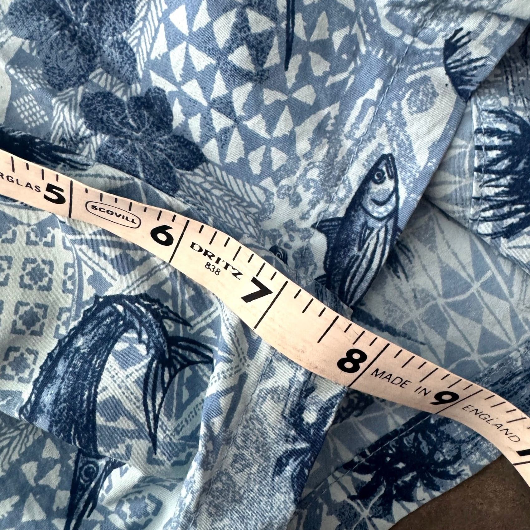 Vintage VINTAGE Columbia Beach Swimming Trunks Blue Lined Large Regular Shorts Mens, Y2K Tropical Fish, Swim Bottom Size US 33 - 7 Thumbnail