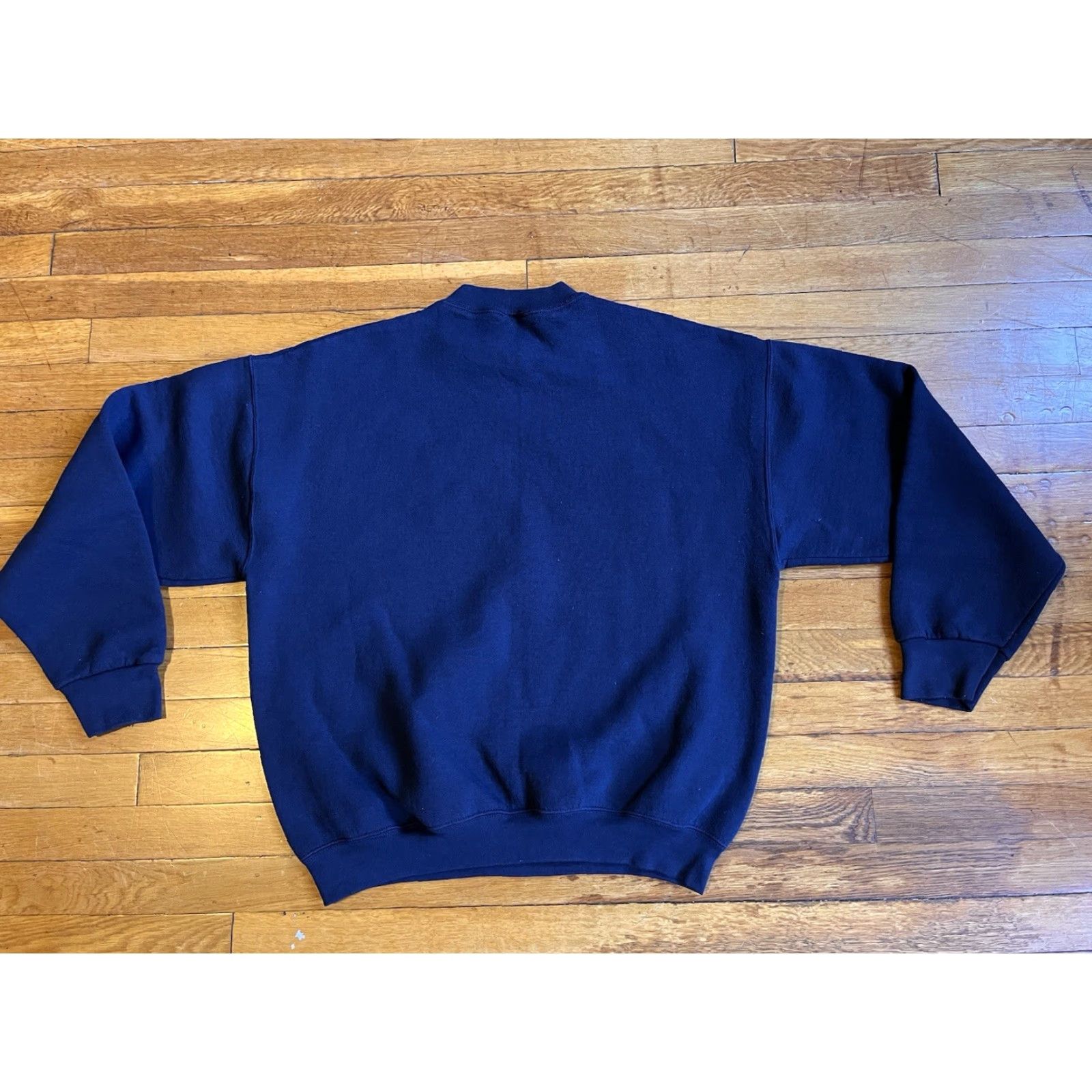 Fruit Of The Loom VINTAGE NYPD Sweatshirt Men’s XL Blue 90s NYPD Logo Embroidered Cotton Blend Jersey Pullover Crew Neck Sweatshirt Size US XL / EU 56 / 4 - 7 Thumbnail