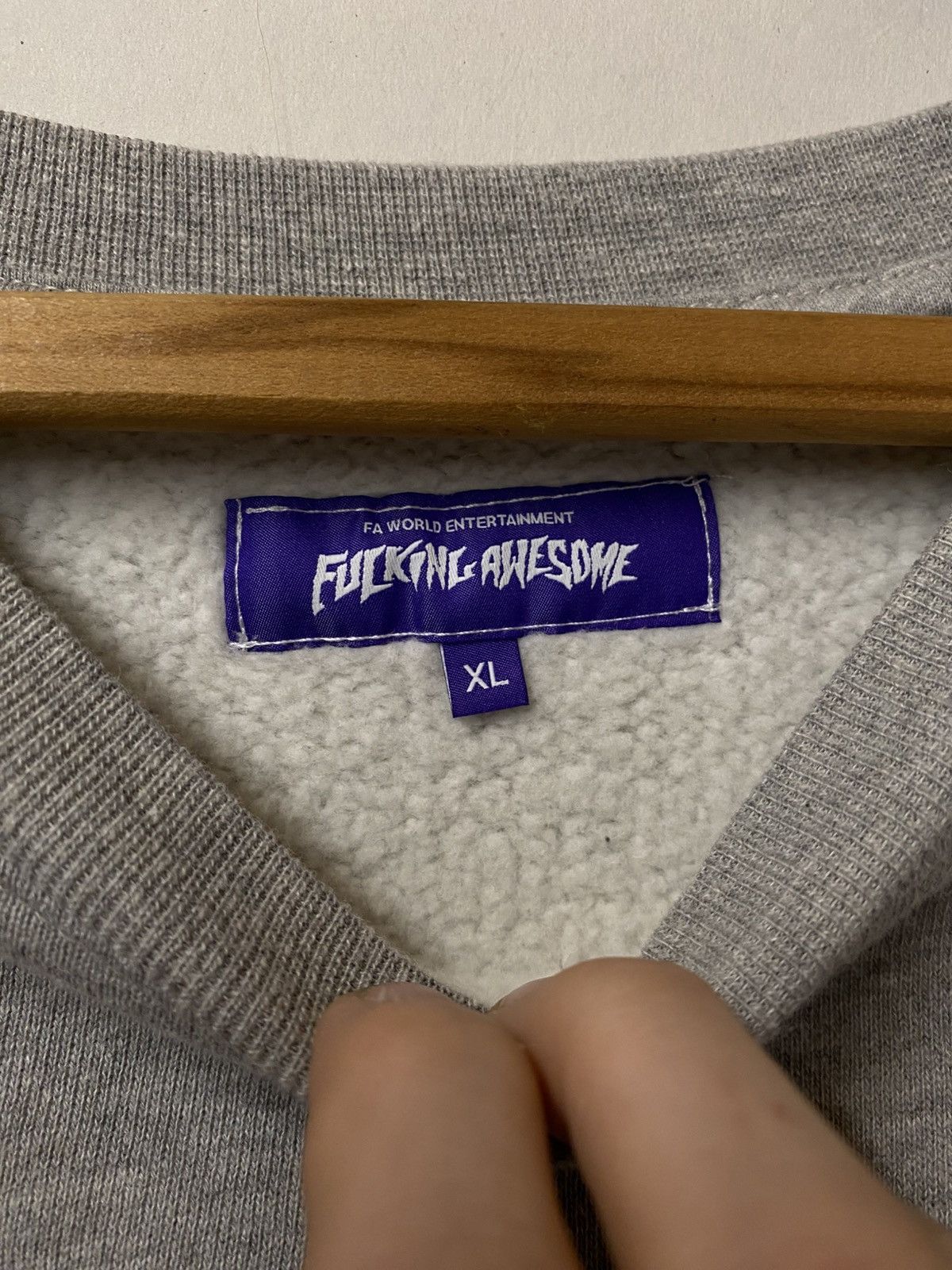 Fucking Awesome Fucking Awesome Grey Crewneck Size US XL / EU 56 / 4 - 2 Thumbnail