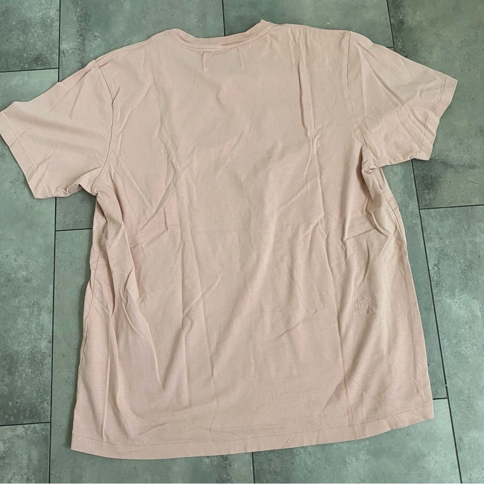 Frame FRAME denim Los angeles logo t-shirt powder brick pink L Size US L / EU 52-54 / 3 - 7 Thumbnail
