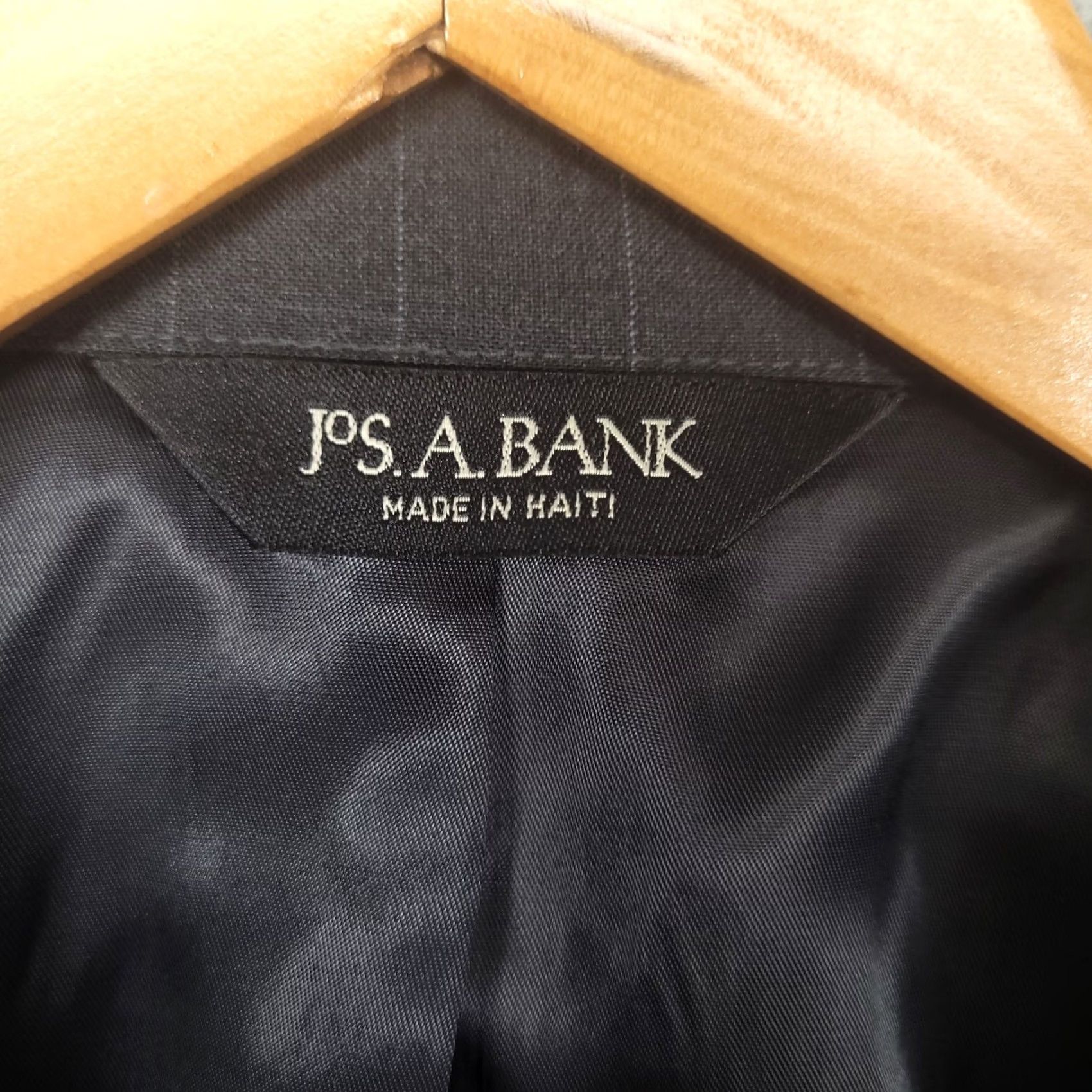 Jos. A. Bank Jos A Bank Blazer Men 44S Wool 100% Wool Gray Notch Lapel Single-Breasted Two-Button Short Length Size 44R - 5 Thumbnail