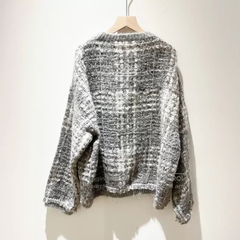 Brunello Cucinelli Brunello Cucinelli 2025 Fall/Winter Grey Plaid Crewneck Kn Size M / US 6-8 / IT 42-44 - 2 Thumbnail