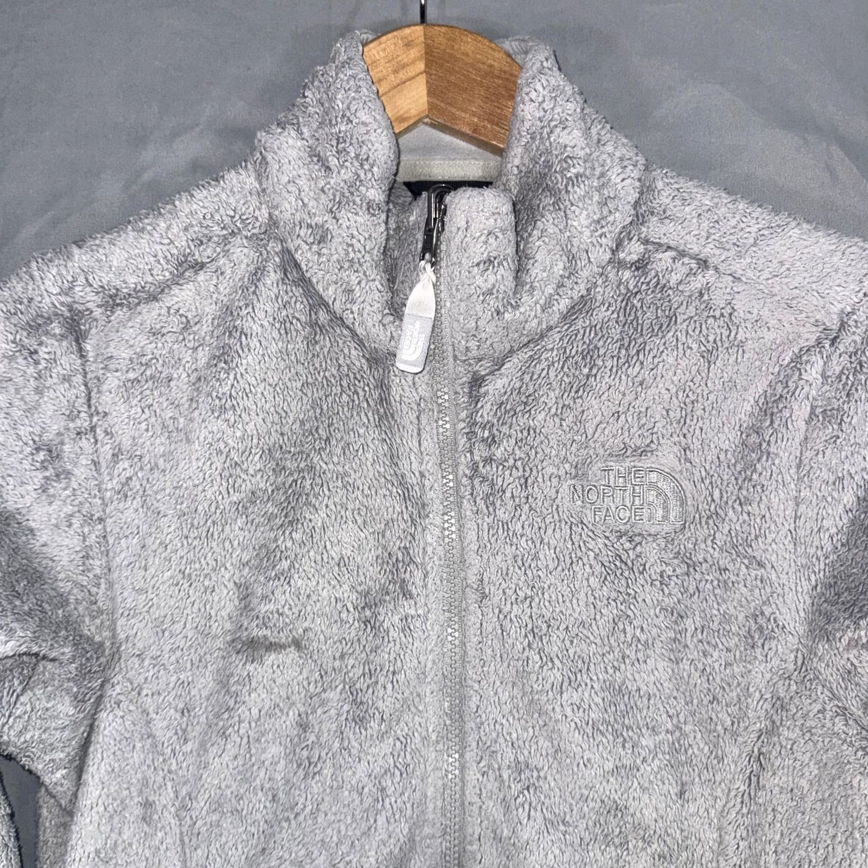 The North Face The North Face Fleece Jacket Womens XS Gray Osito High Pile Full Zip Warm Size XS / US 0-2 / IT 36-38 - 3 Thumbnail