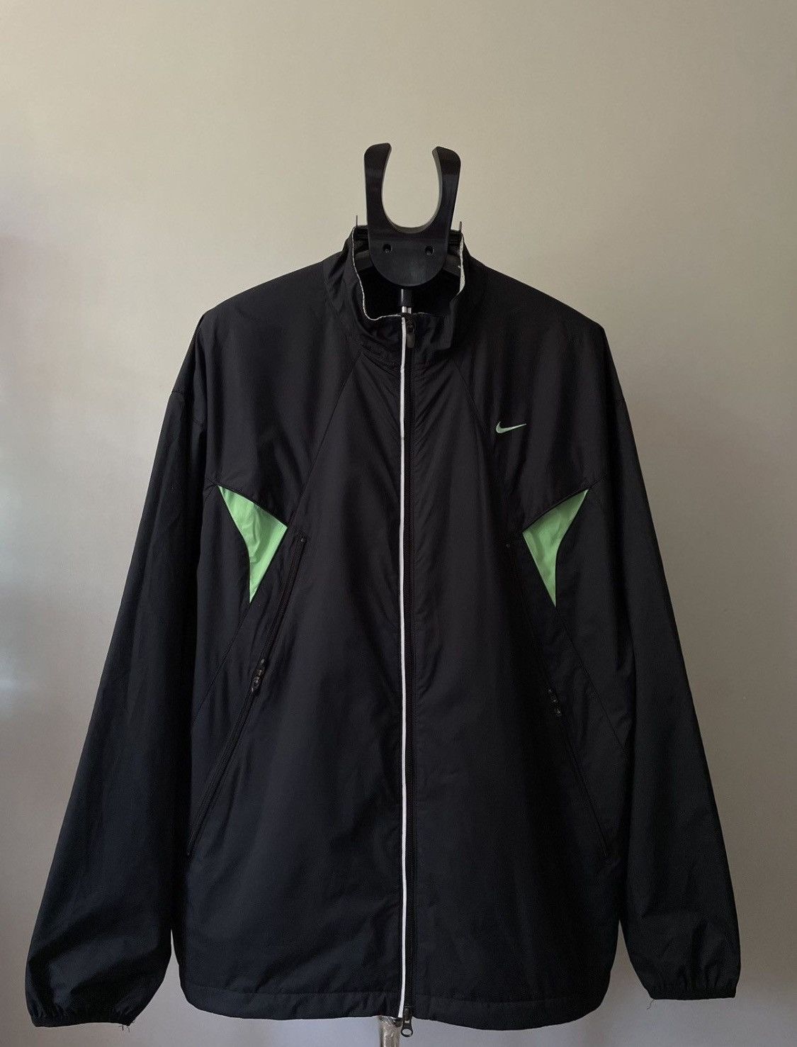 Nike × Vintage Nike Vintage Y2K Nylon Track Jacket Size US XL / EU 56 / 4 - 1 Thumbnail