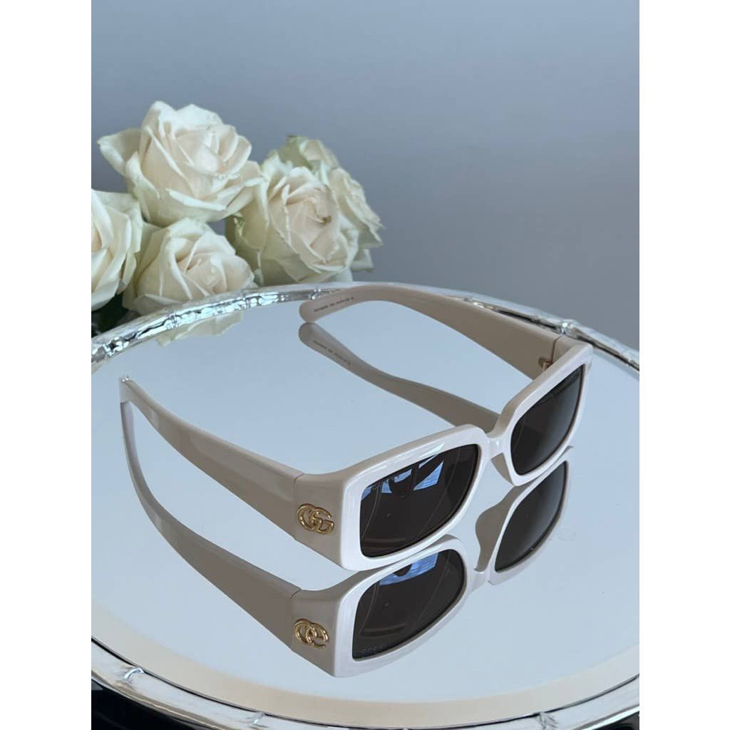 Gucci NEW Gucci GG1403S Ivory Unisex Marmont Sunglasses Size ONE SIZE - 4 Thumbnail
