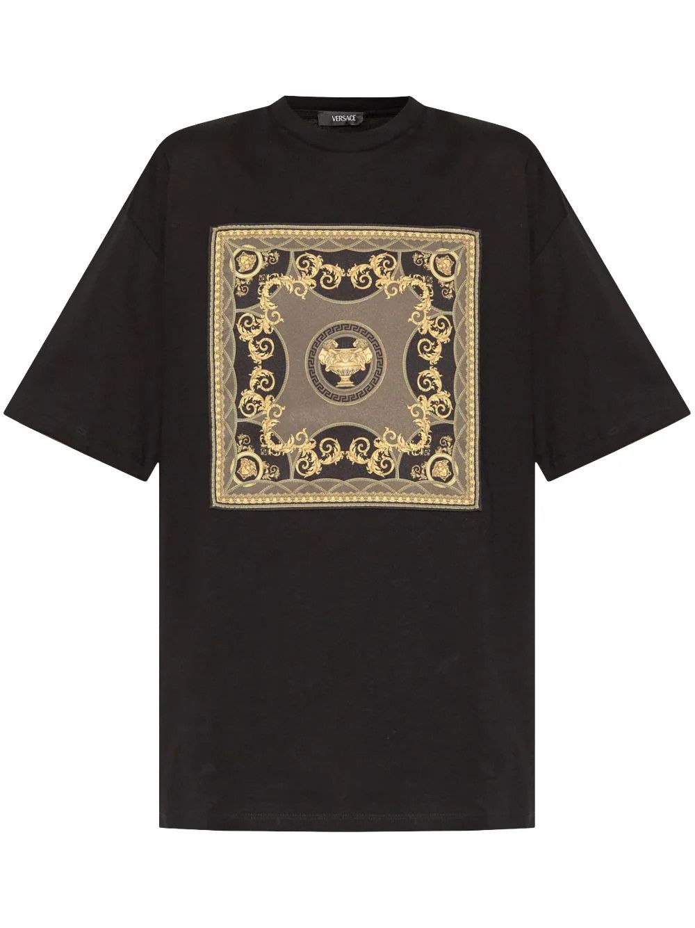 Versace o1s22i1n1024 Oversized T-Shirt in Black Size S / US 4 / IT 40 - 1 Thumbnail