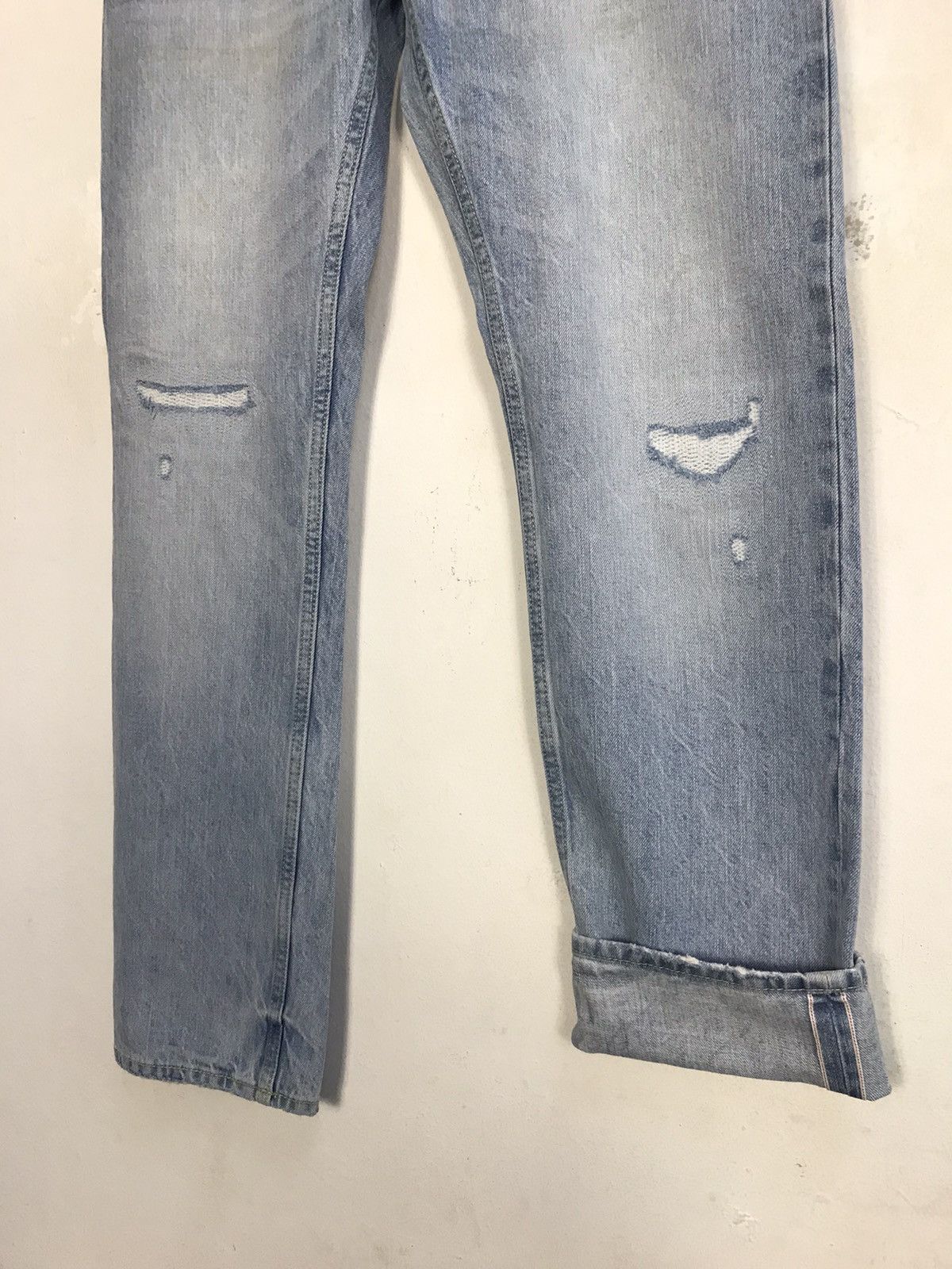 Japanese Brand × Vintage Vintage Goodfellow Selvedge Distressed Denim Jeans Size US 32 / EU 48 - 5 Thumbnail