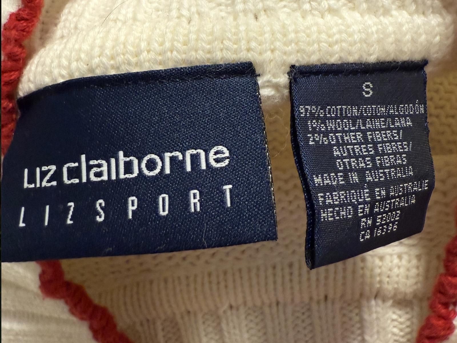 Designer Cozy Liz Claiborne Holiday Sweater with Bear Design - Size S Size S / US 4 / IT 40 - 4 Thumbnail