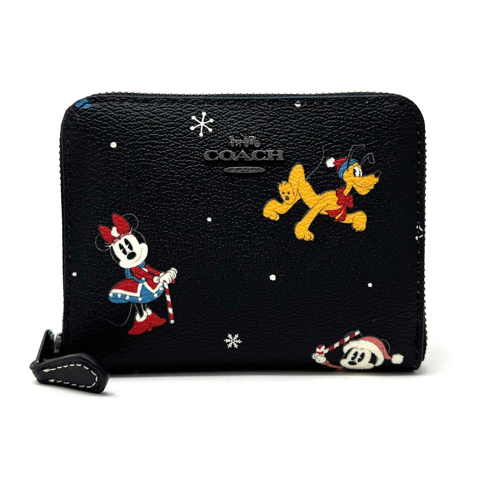 Coach Disney X Coach Small Zip Around Wallet Holiday Black CN028 Size ONE SIZE - 1 Thumbnail