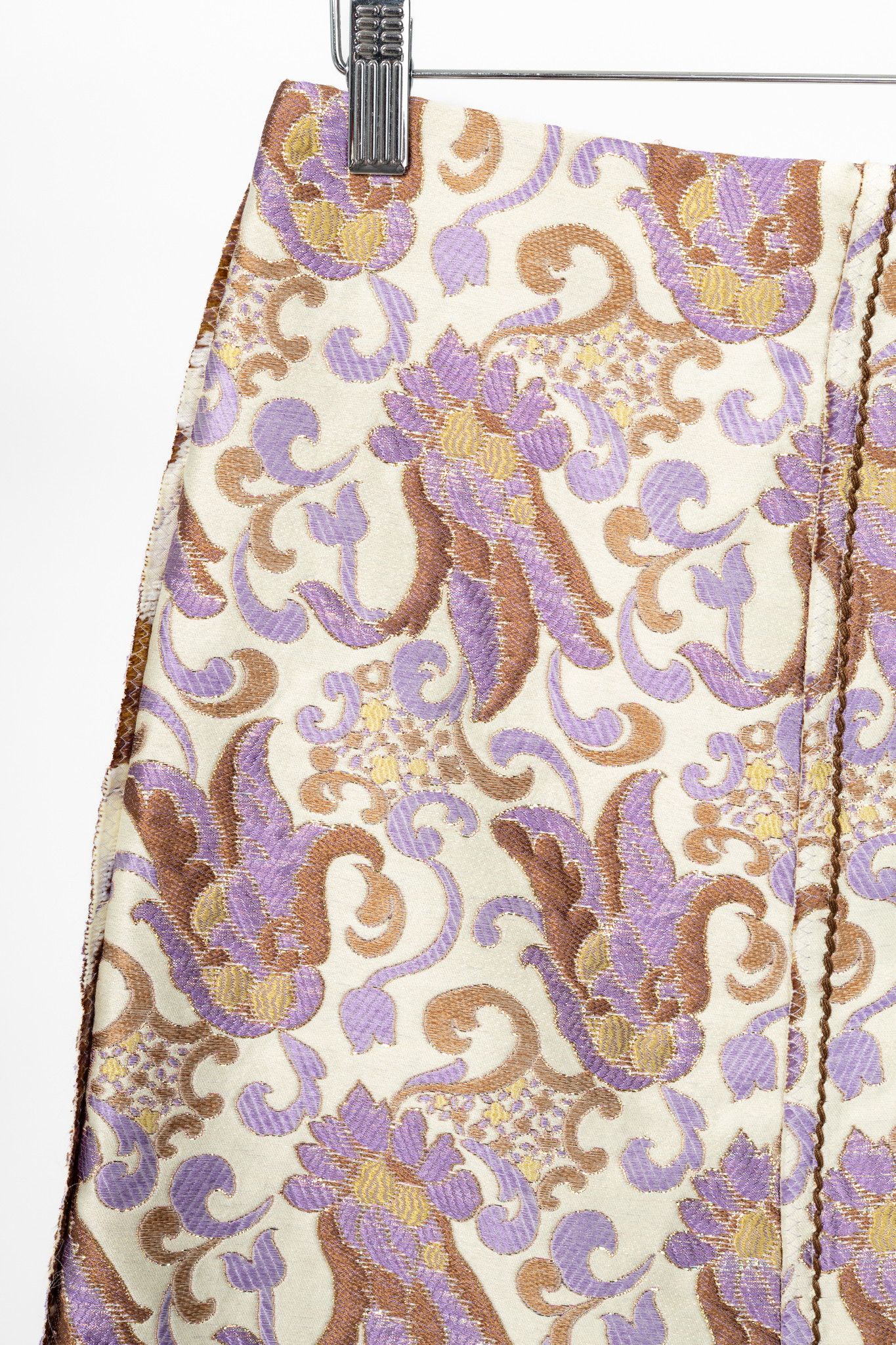 Prada Prada SS15 Metallic-Baroque Jacquard Pencil Skirt Size 27" / US 4 / IT 40 - 4 Thumbnail