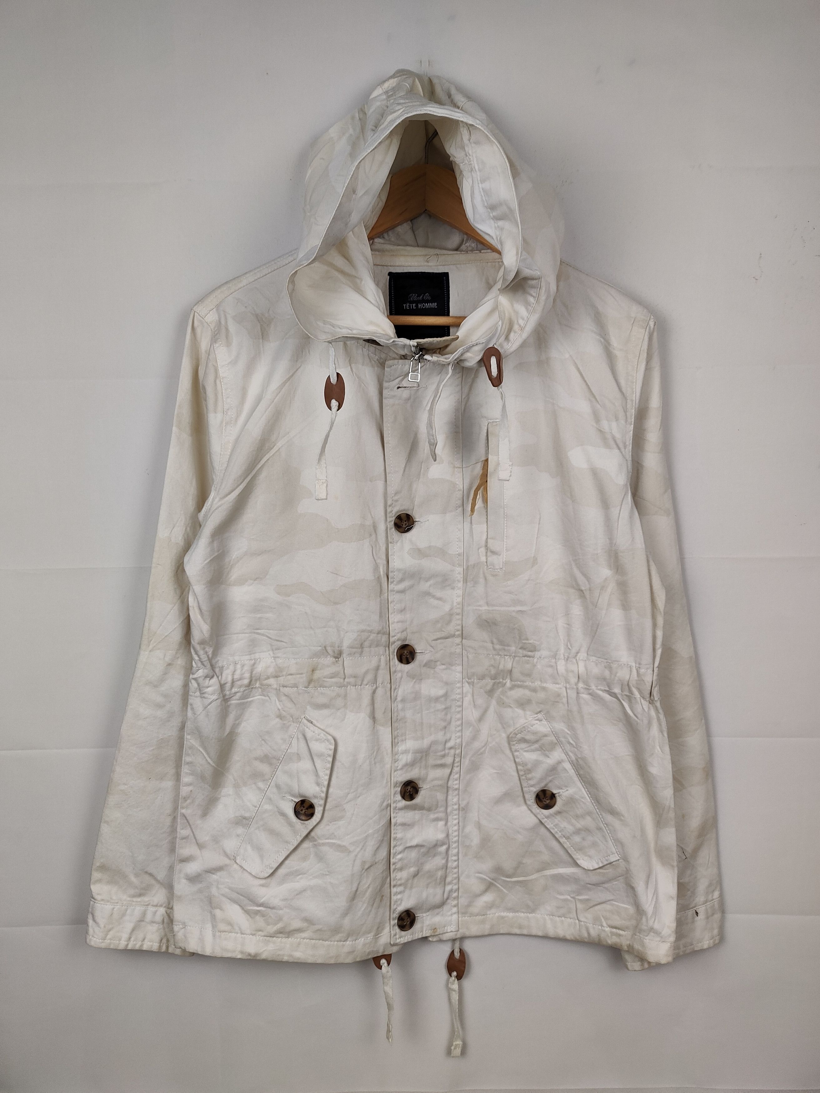 Issey Miyake × Tete Homme Tete Homme Issey Miyake Hoodie Parka Jacket Size US L / EU 52-54 / 3 - 1 Thumbnail