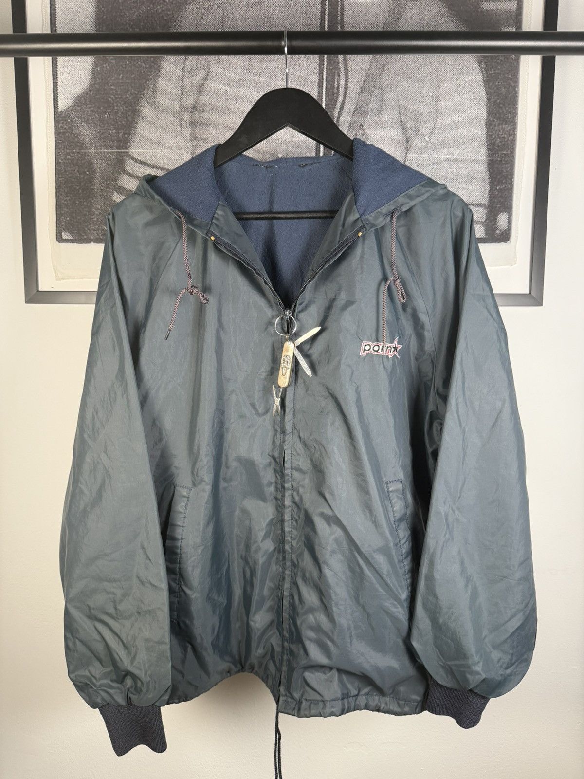 Hook-Ups VINTAGE PORN STAR GRAIL⭐️ 90s LOGO LIGHT PARKA JACKET Size US XL / EU 56 / 4 - 3 Thumbnail